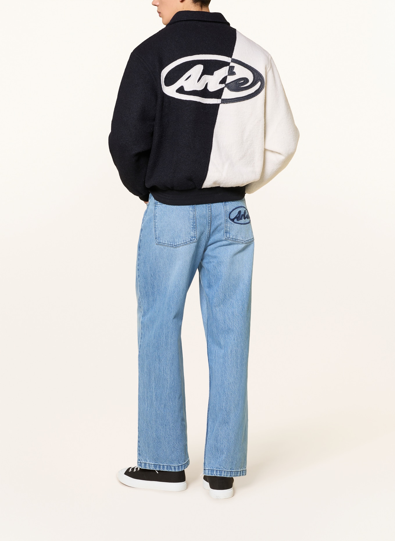 Arte Antwerp jacket: DARK BLUE / WHITE