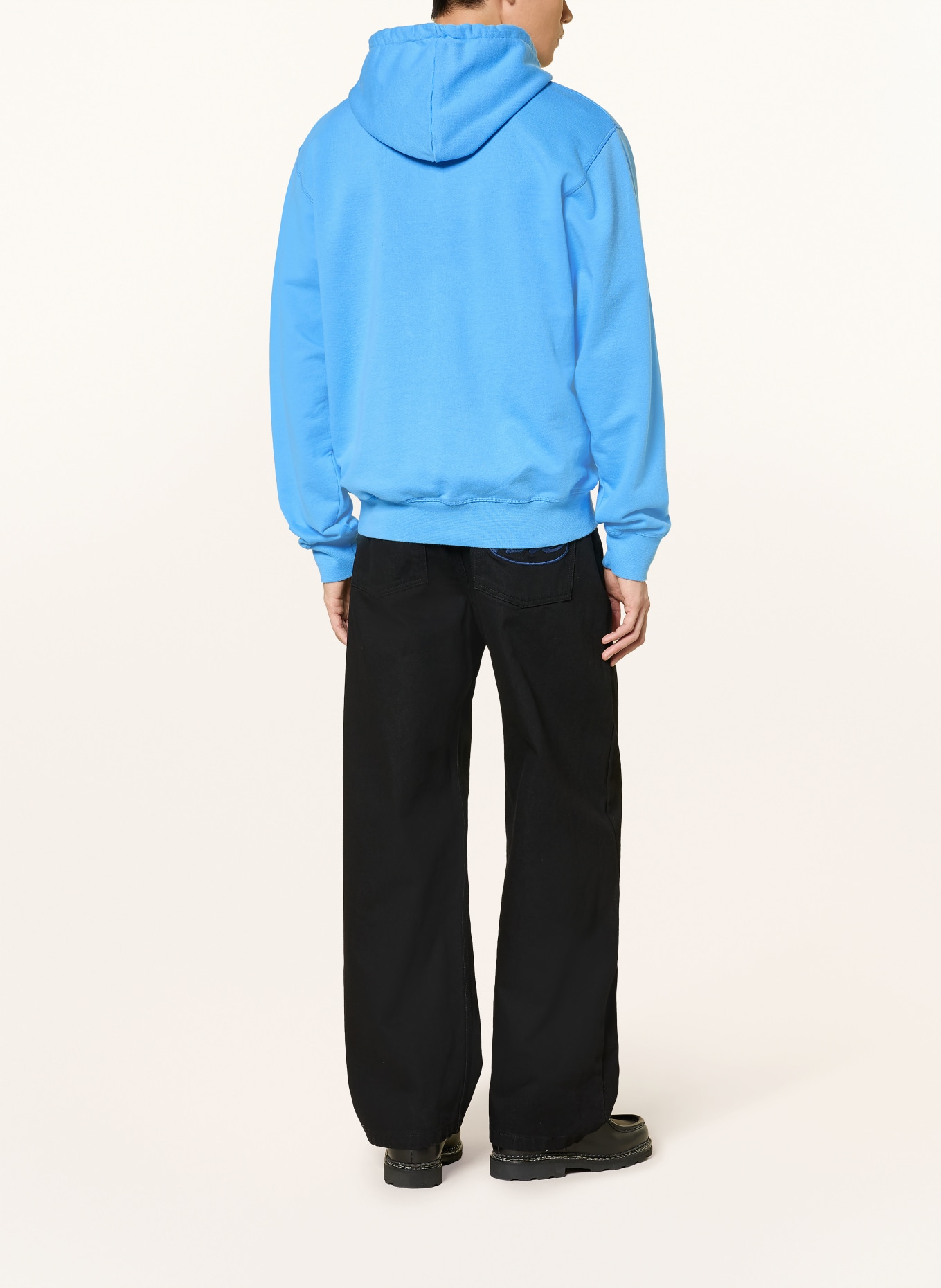 Arte Antwerp sweat à capuche: BLEU FLUO / BLANC