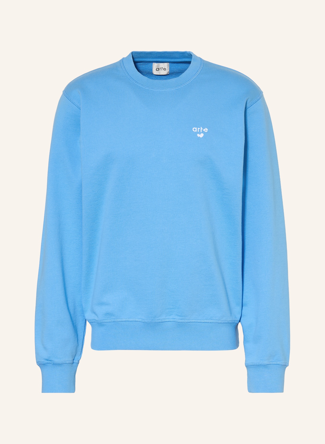 Arte Antwerp sweat-shirt: BLEU FLUO / BLANC