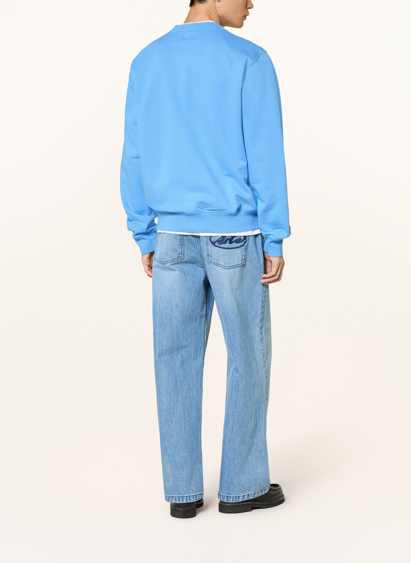 Arte Antwerp sweat-shirt: BLEU FLUO / BLANC
