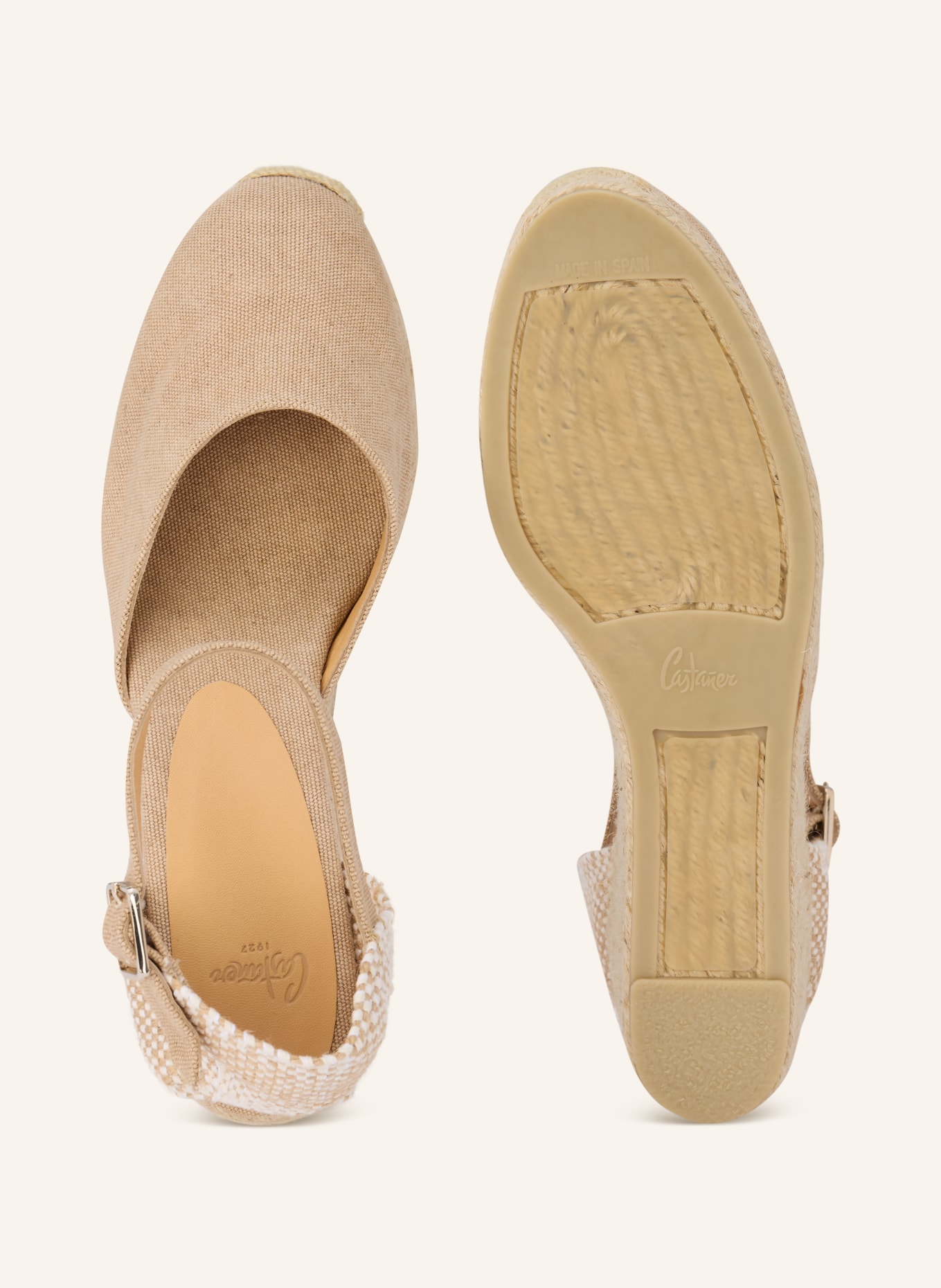 Castaner Wedges CAROL: BEIGE