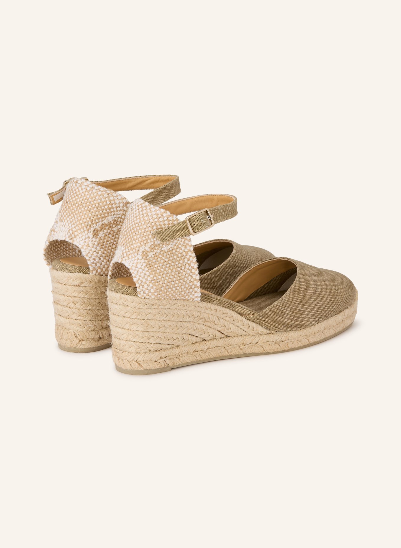 Castaner Wedges CAROL: OLIV / BEIGE