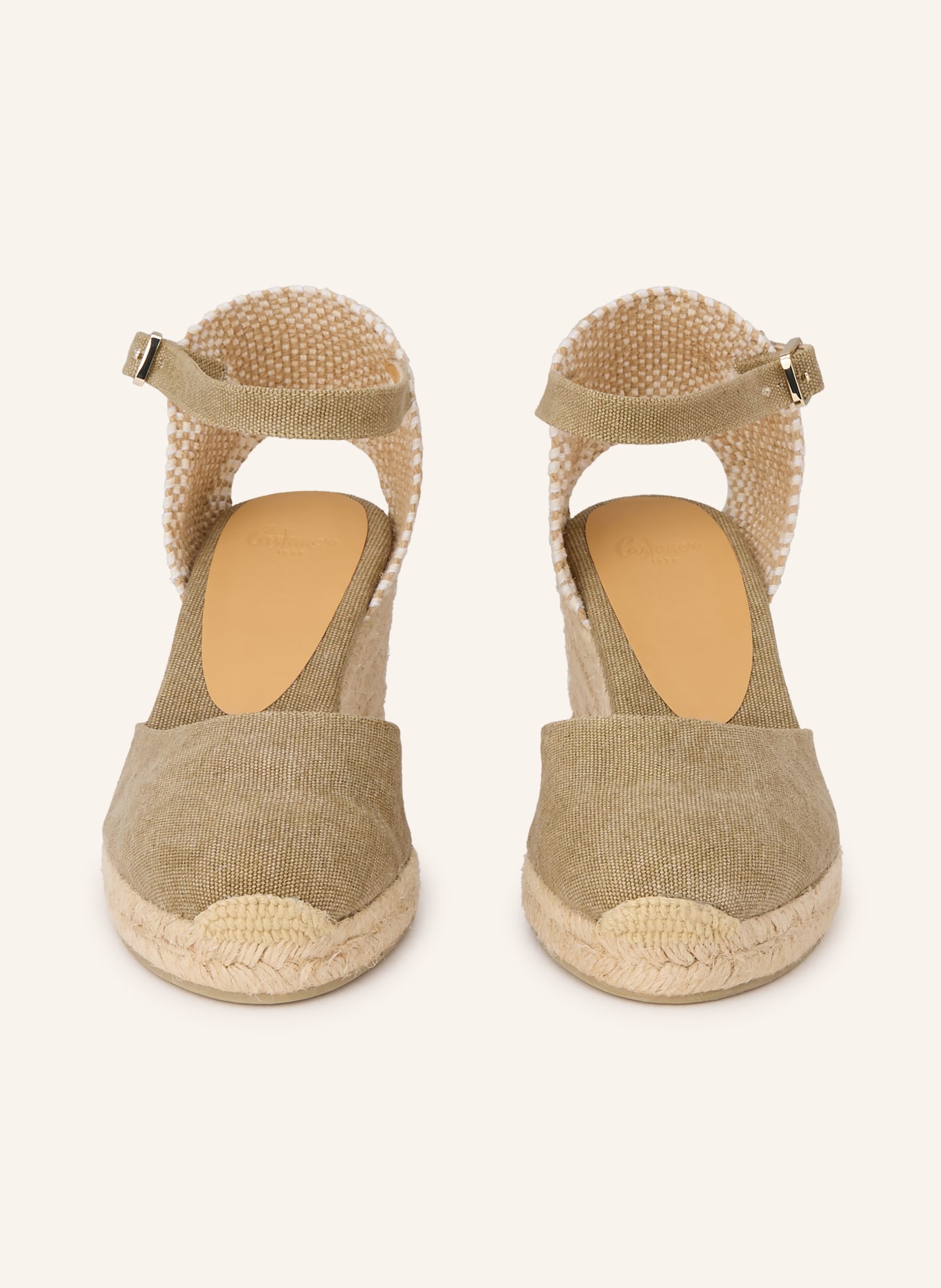 Castaner Wedges CAROL: OLIV / BEIGE