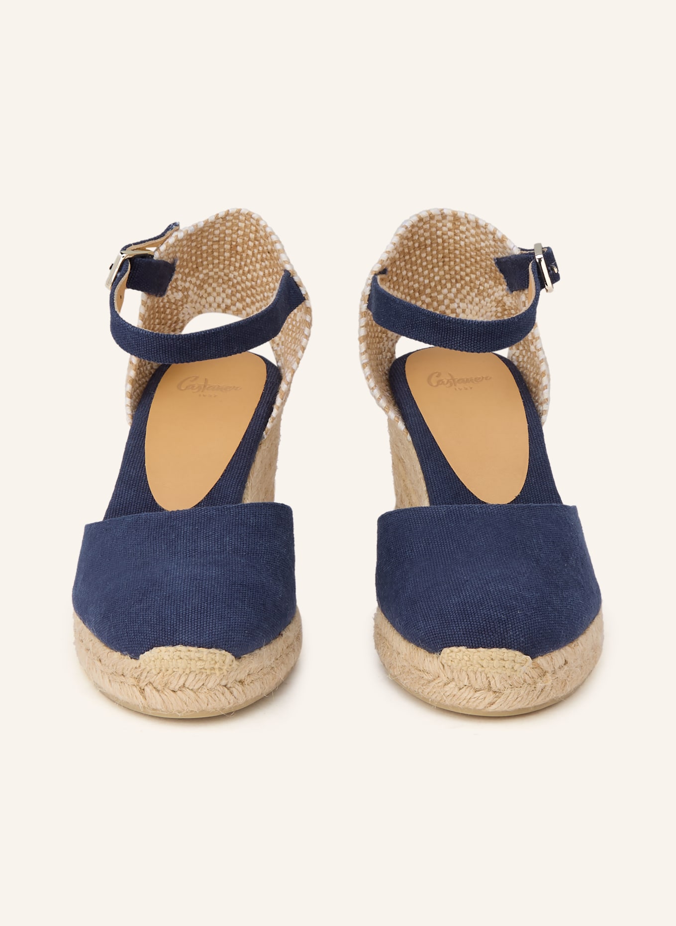 Castaner Wedges CAROL: DUNKELBLAU / BEIGE