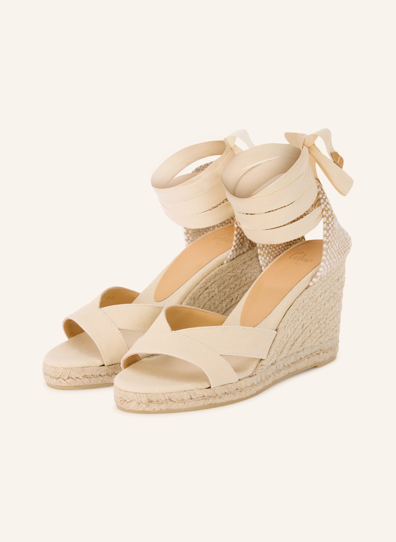 Castaner Wedges BAILEY: BEIGE / CRÈME