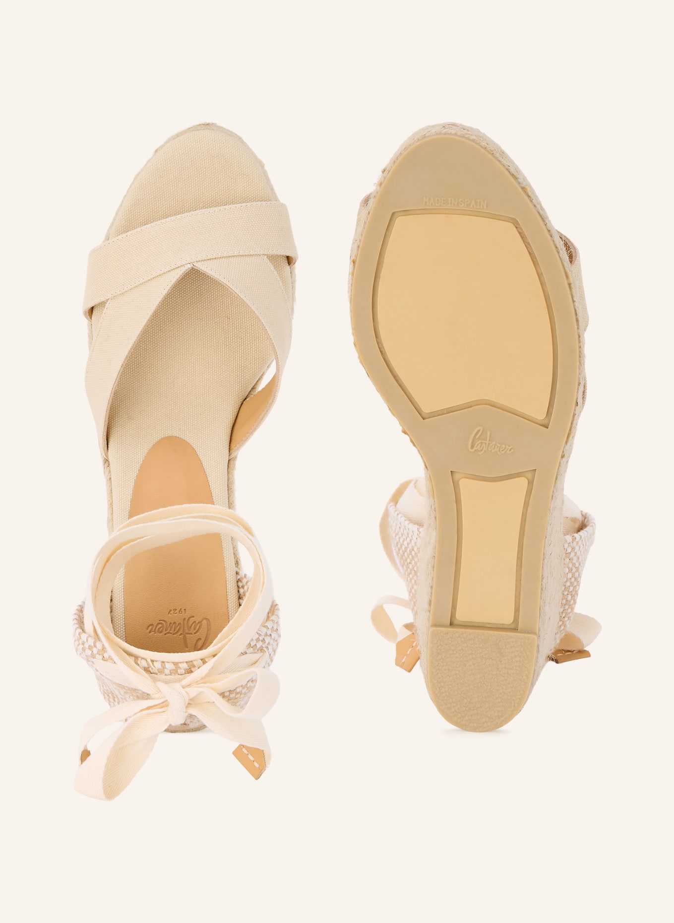 Castaner Wedges BAILEY: BEIGE / CRÈME