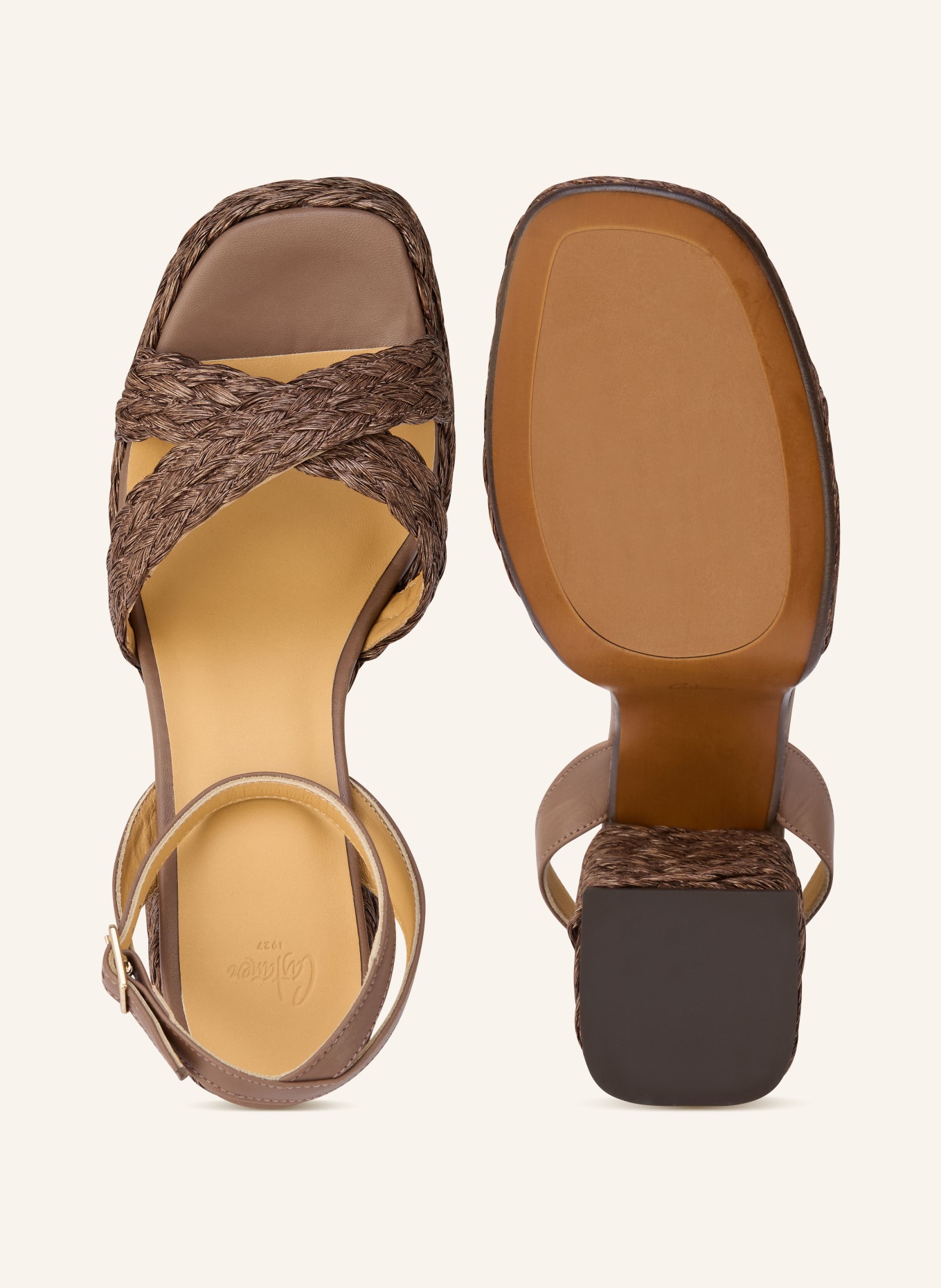 Castaner VALLERIETTE sandals: DARK BROWN