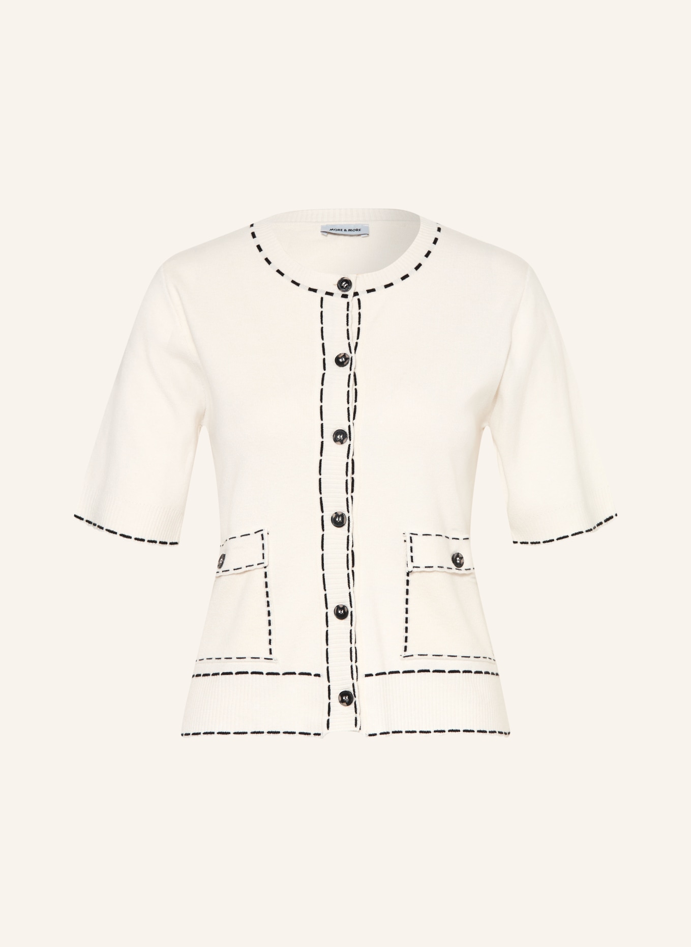 MORE & MORE svetr: KRÉMOVÁ / ČERNÁ