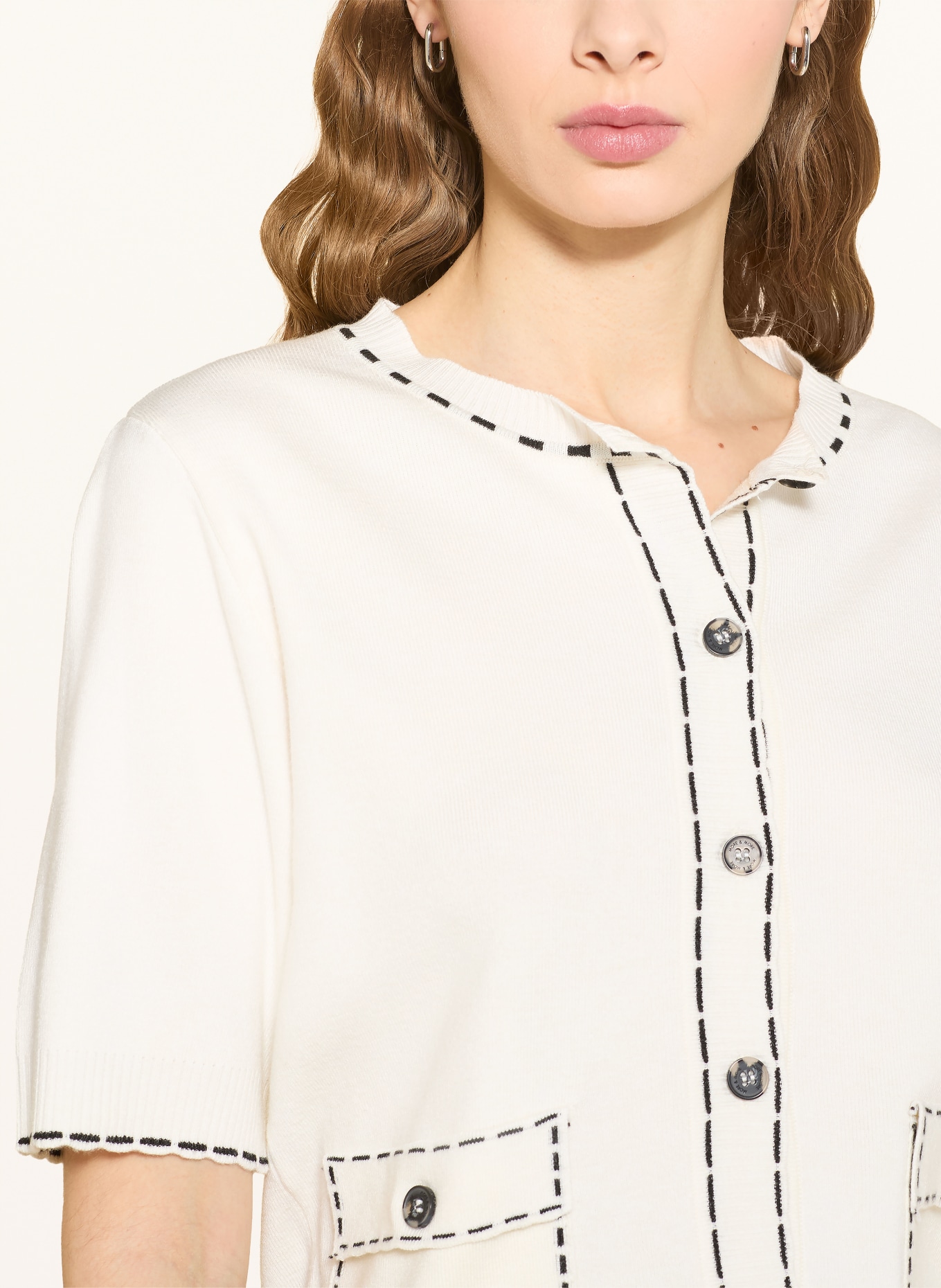 MORE & MORE svetr: KRÉMOVÁ / ČERNÁ