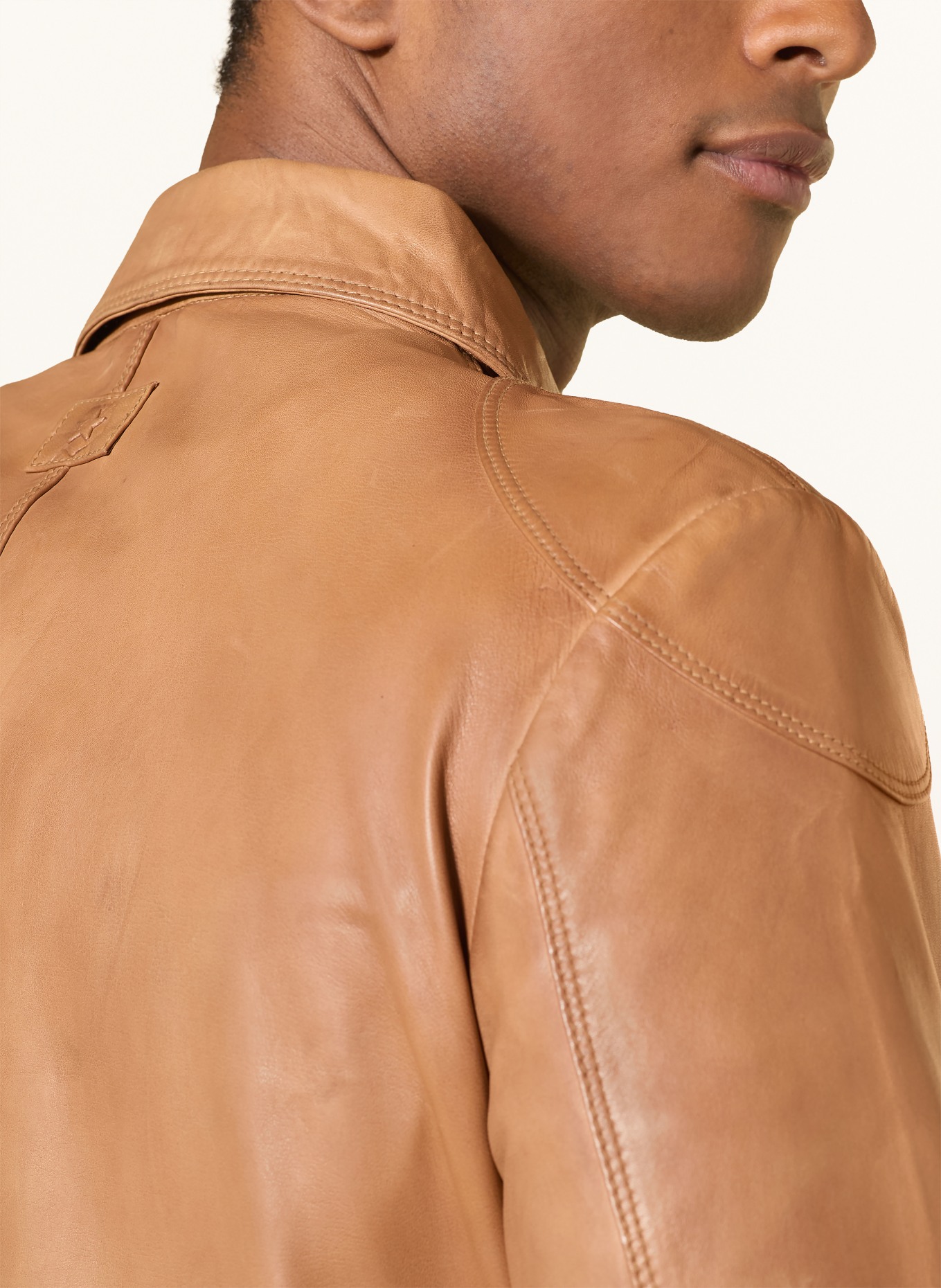 MILESTONE Kožená bunda MSALEXIS: KOŇAKOVÁ