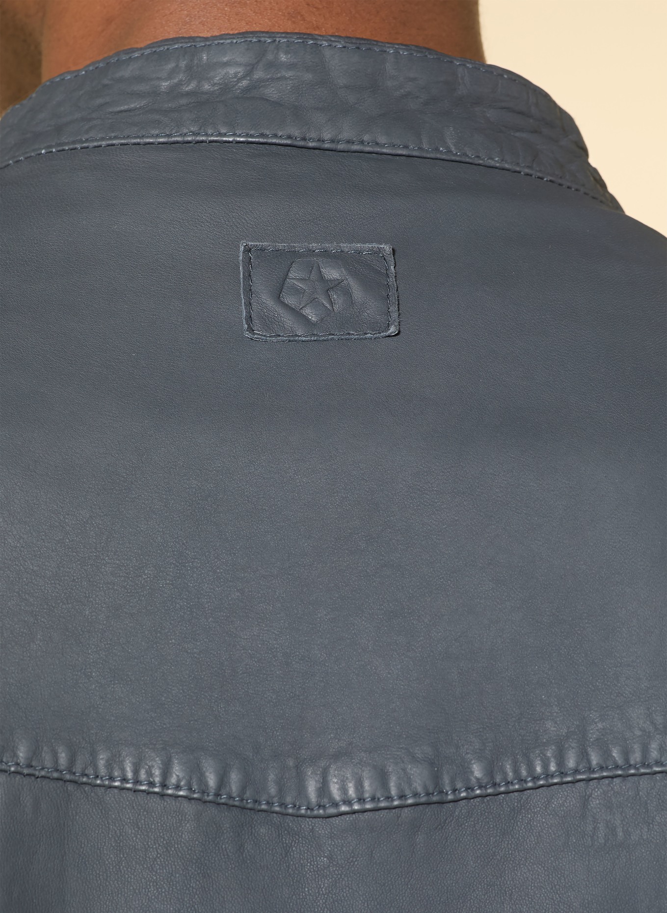 MILESTONE Lederjacke MSGIRALDO: BLAU