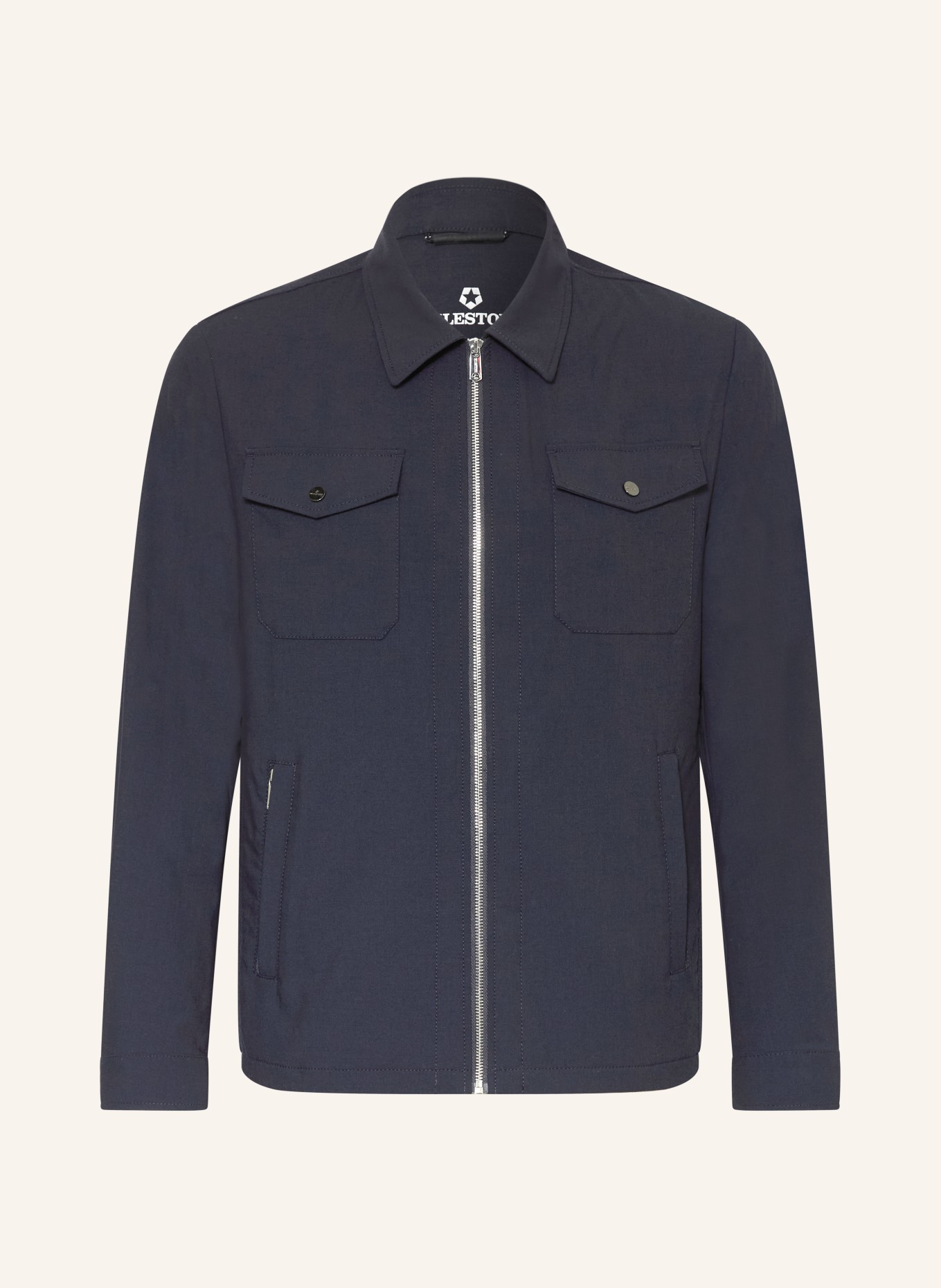 MILESTONE Overshirt MSTRENTON: DUNKELBLAU