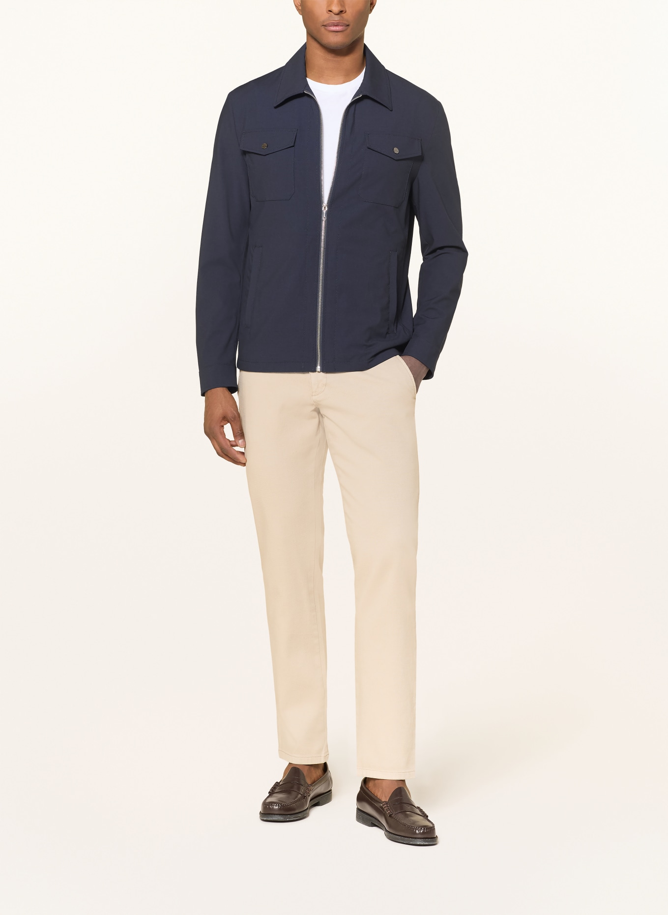 MILESTONE Overshirt MSTRENTON: DUNKELBLAU