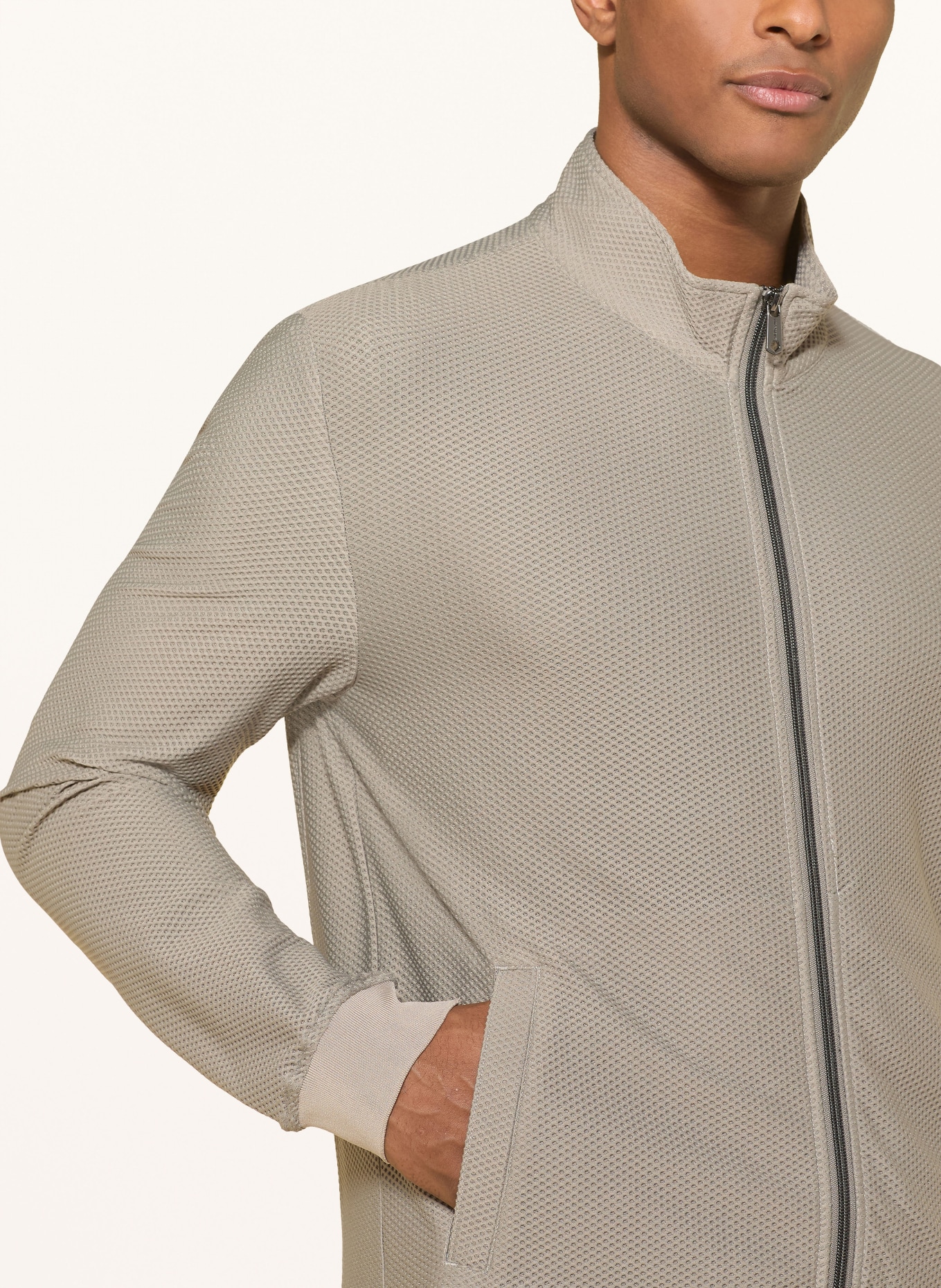 MILESTONE Síťovaná bunda MSALVARO: ČERNOŠEDÁ