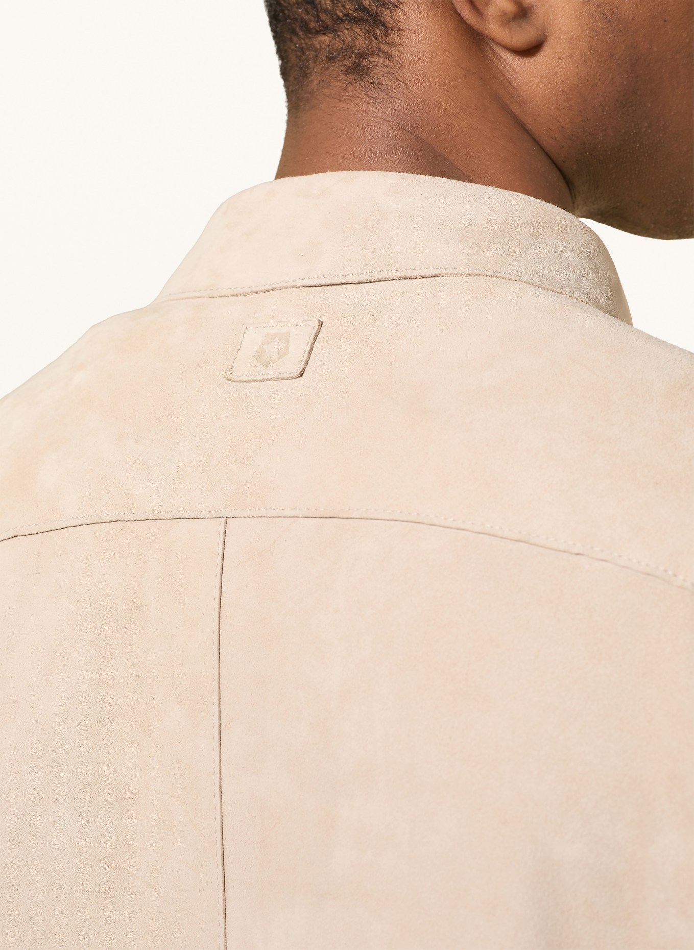 MILESTONE Lederblouson MSDEVAN: BEIGE