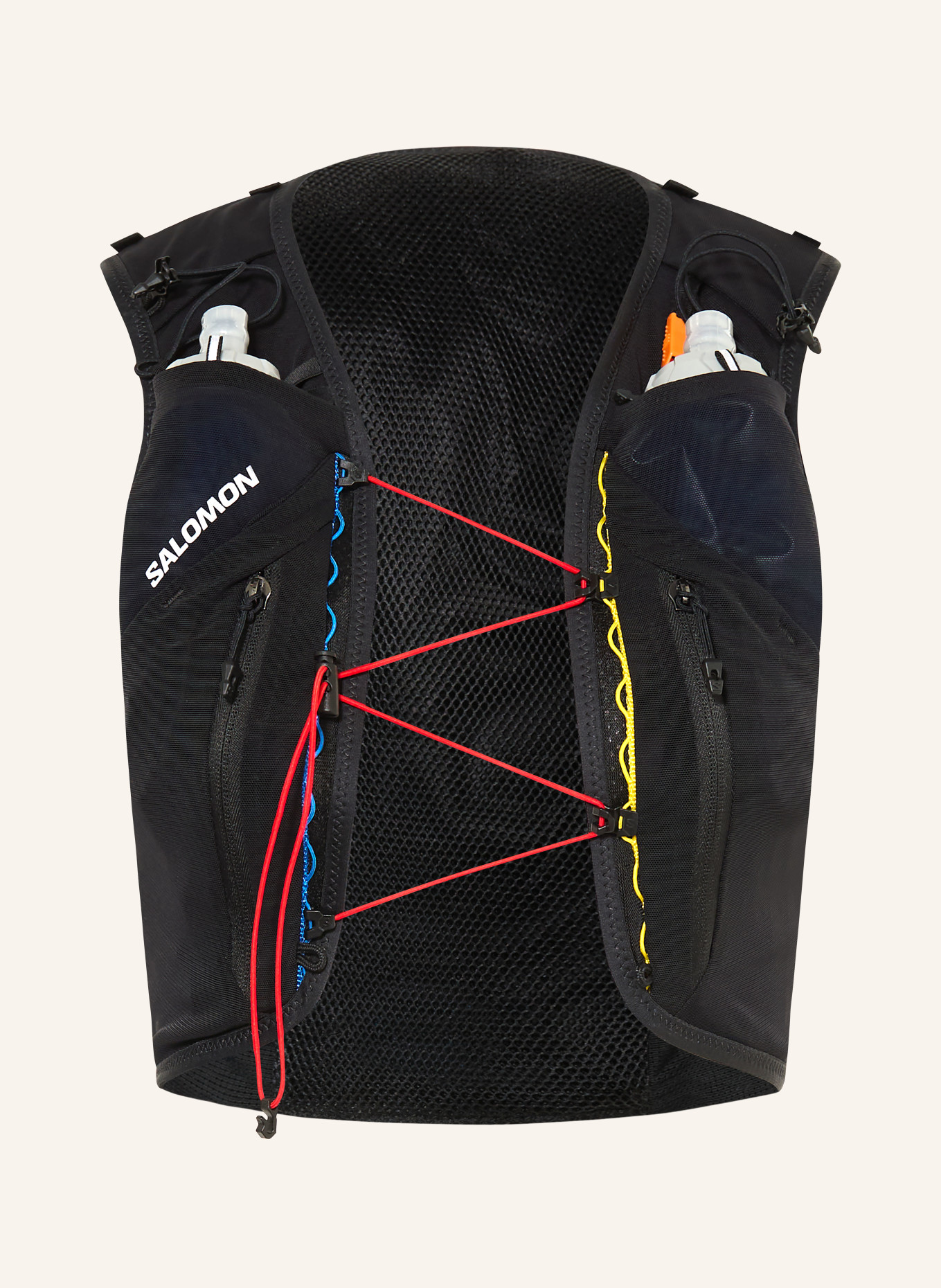 SALOMON Běžecká vesta ADV SKIN 12 RACE FLAG: ČERNÁ / BÍLÁ