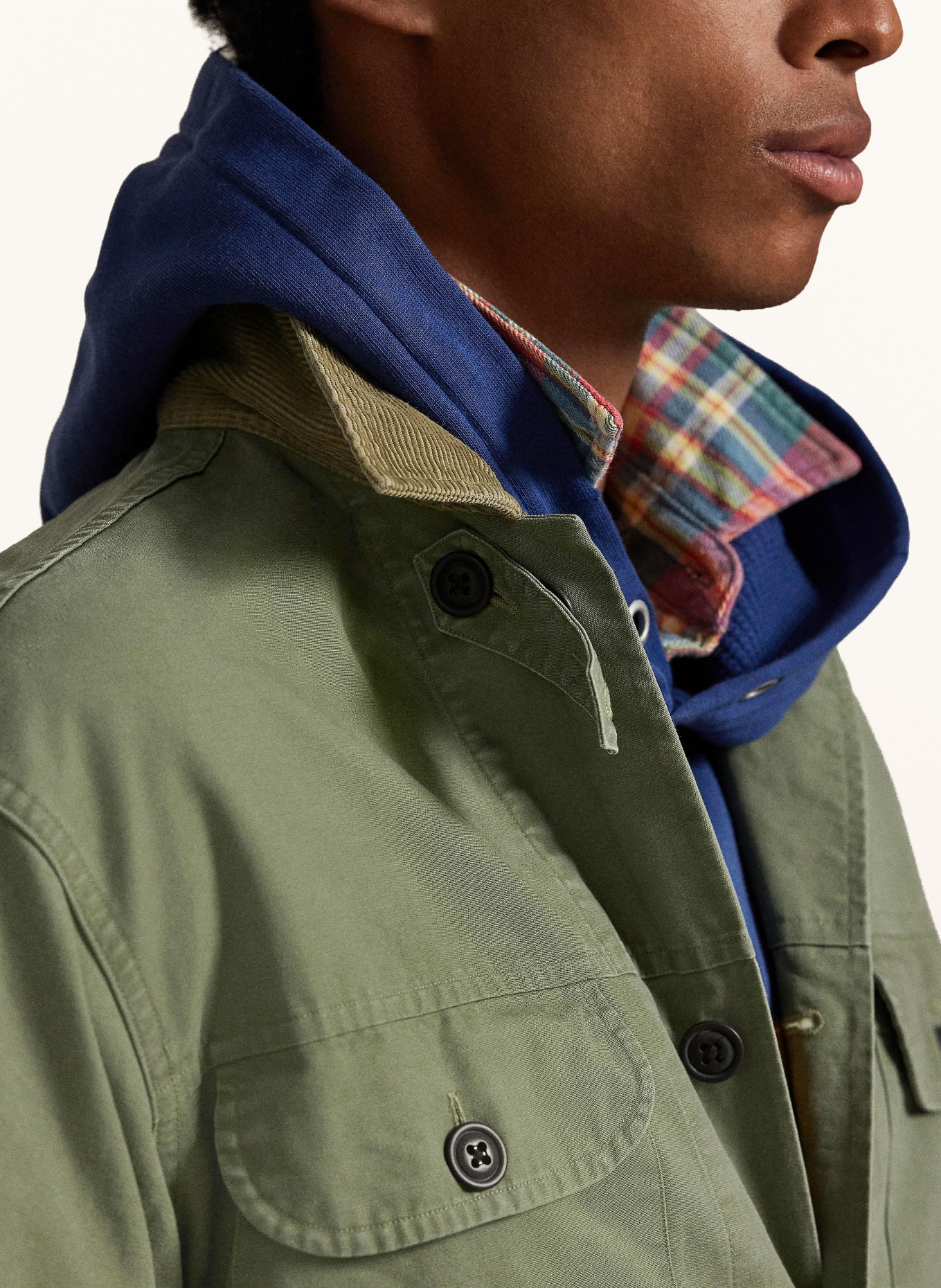 POLO RALPH LAUREN field jacket: KHAKI / BEIGE / BLACK