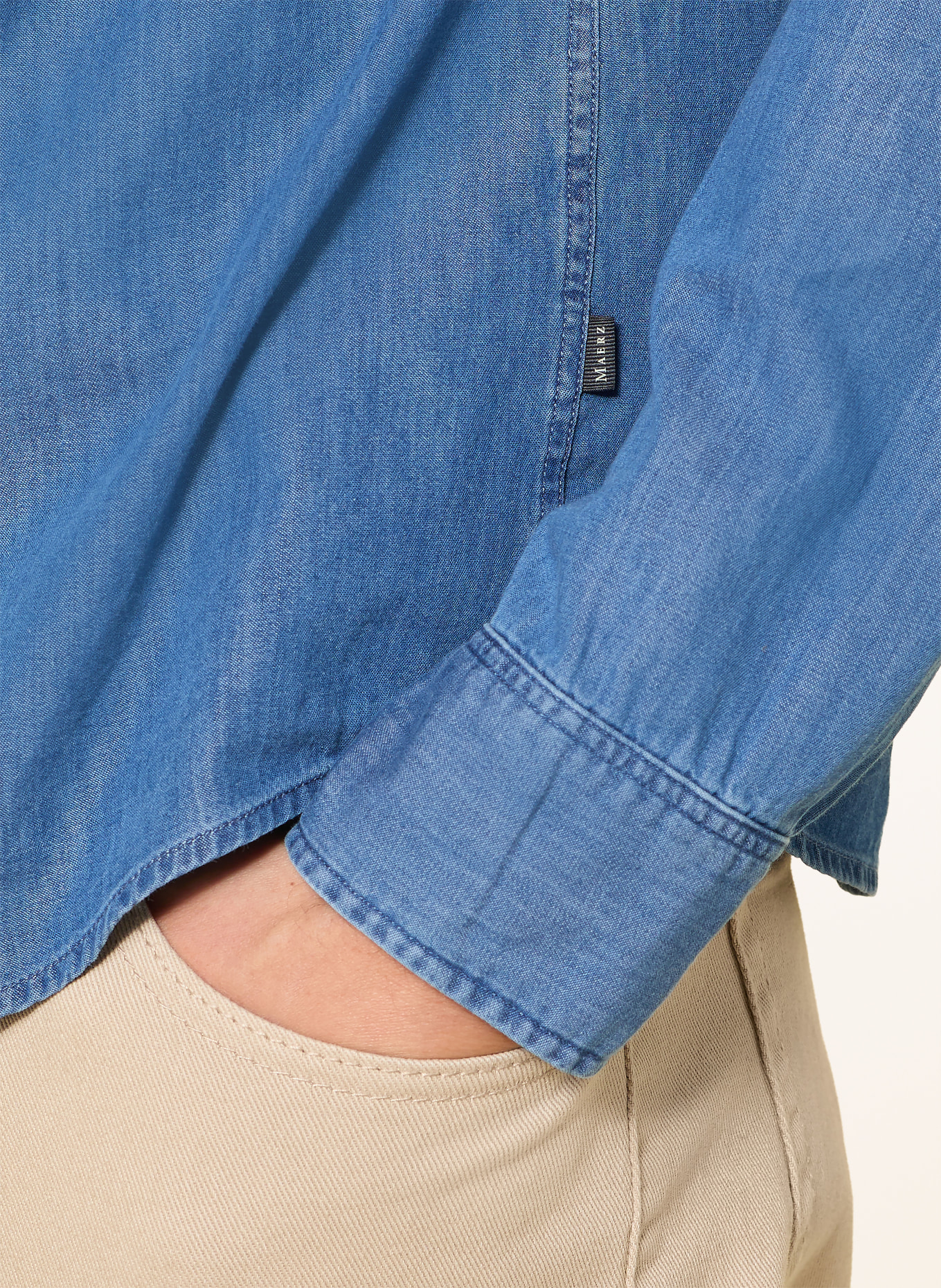 MAERZ MUENCHEN Jeanshemd Comfort Fit: BLAU