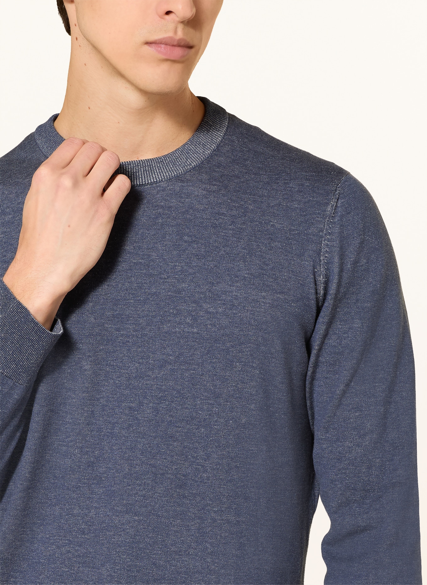 MAERZ MUENCHEN sweater: DARK BLUE