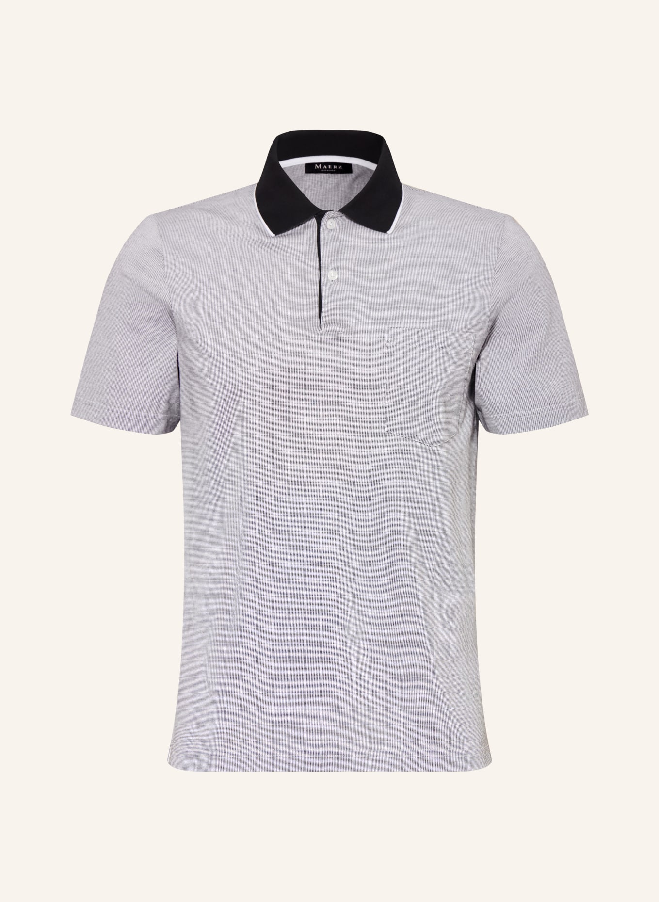 MAERZ MUENCHEN Koszulka polo z dżerseju: GRANATOWY / BIAŁY