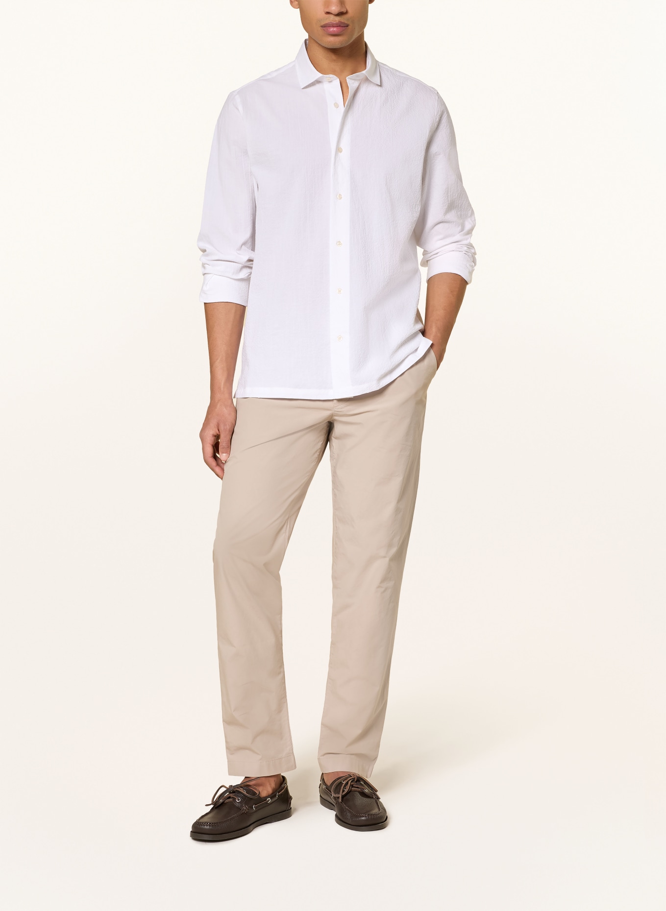 MAERZ MUENCHEN Overhemd Comfort Fit: WIT