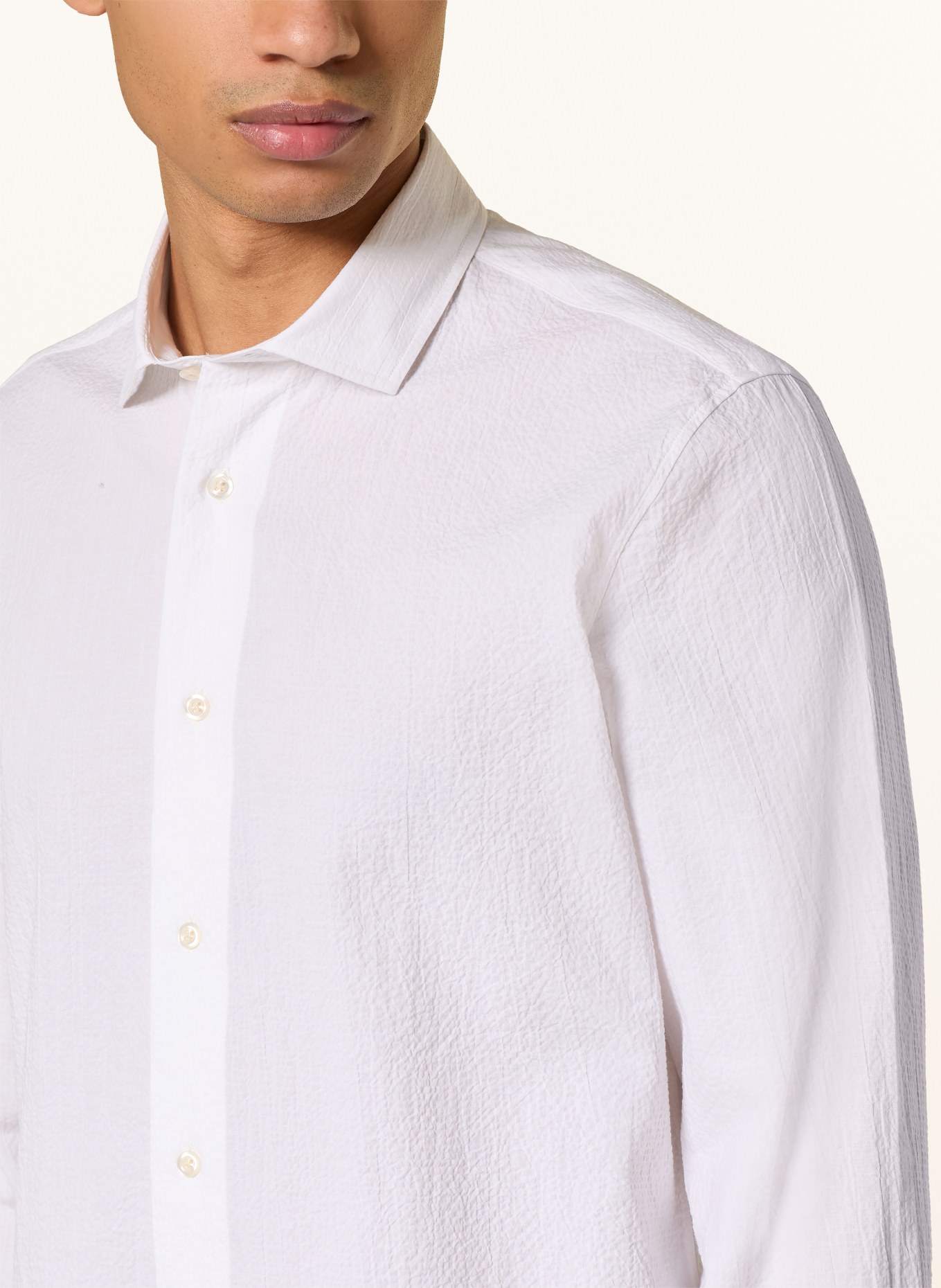 MAERZ MUENCHEN Overhemd Comfort Fit: WIT