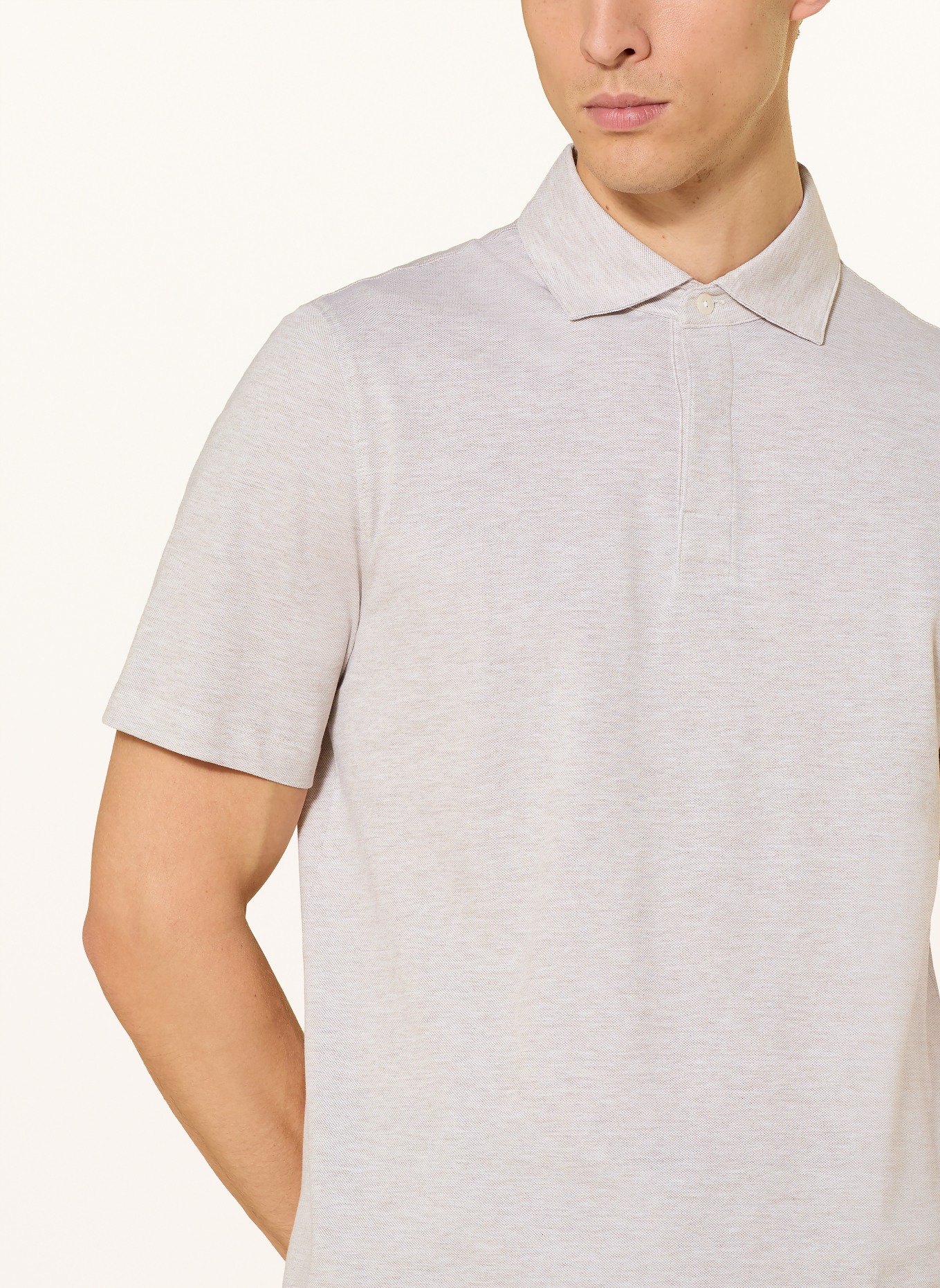 MAERZ MUENCHEN Piqué-Poloshirt: BEIGE