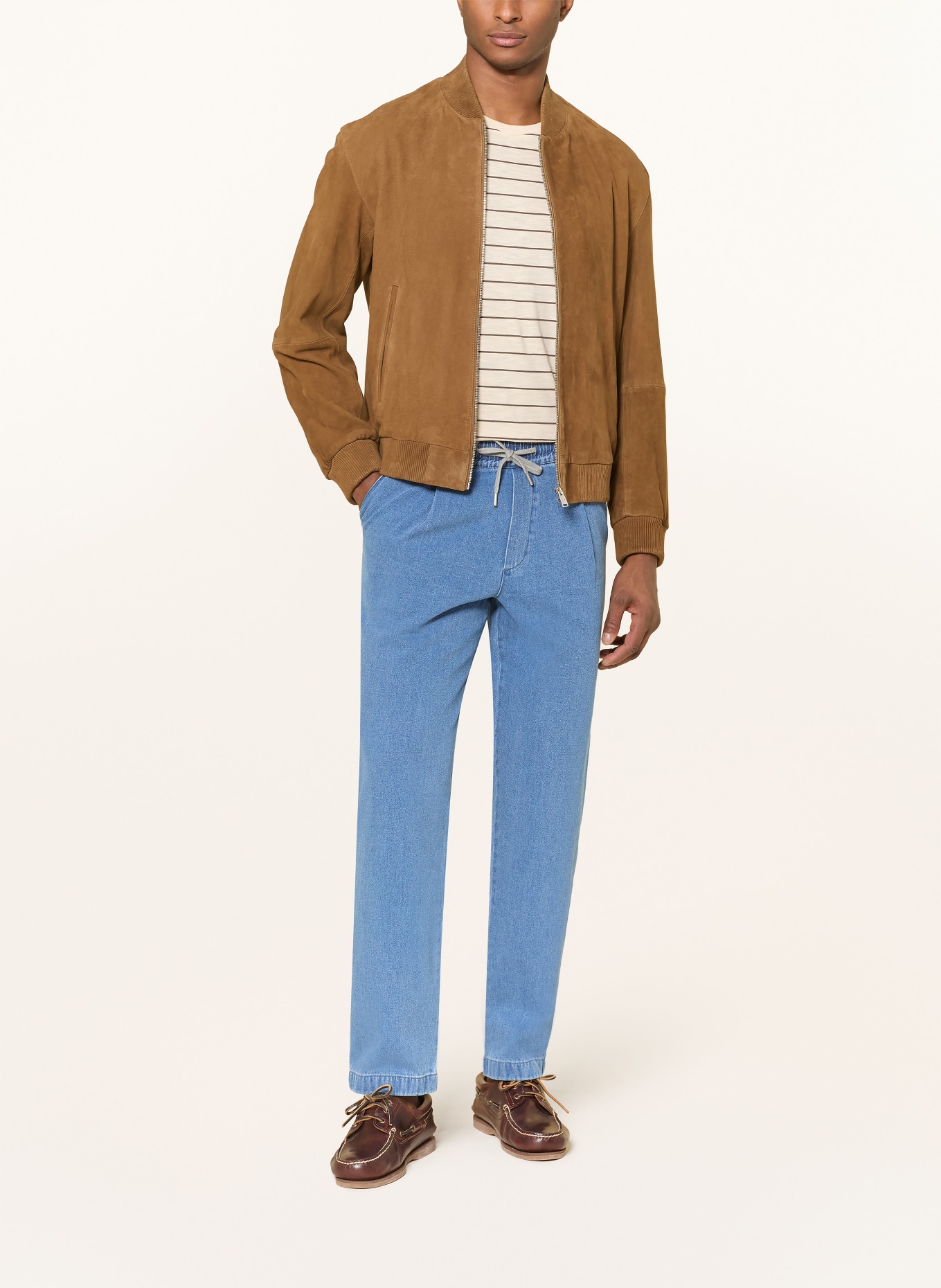 MAERZ MUENCHEN Jeans im Jogging-Stil Slim Fit: 364 DAWN BLUE