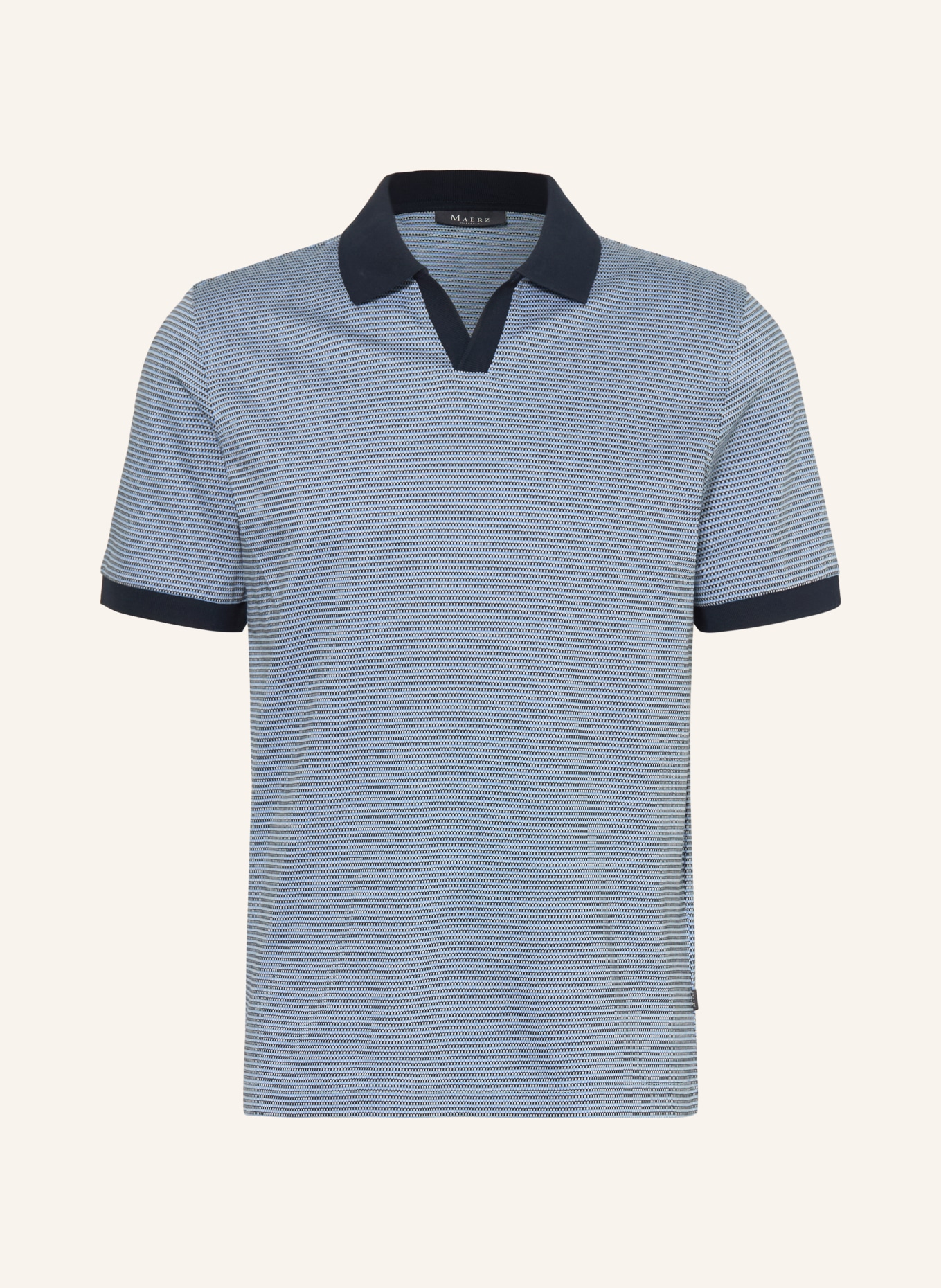 MAERZ MUENCHEN Jerseyové polo tričko: TMAVĚ MODRÁ / TMAVĚ MODRÁ