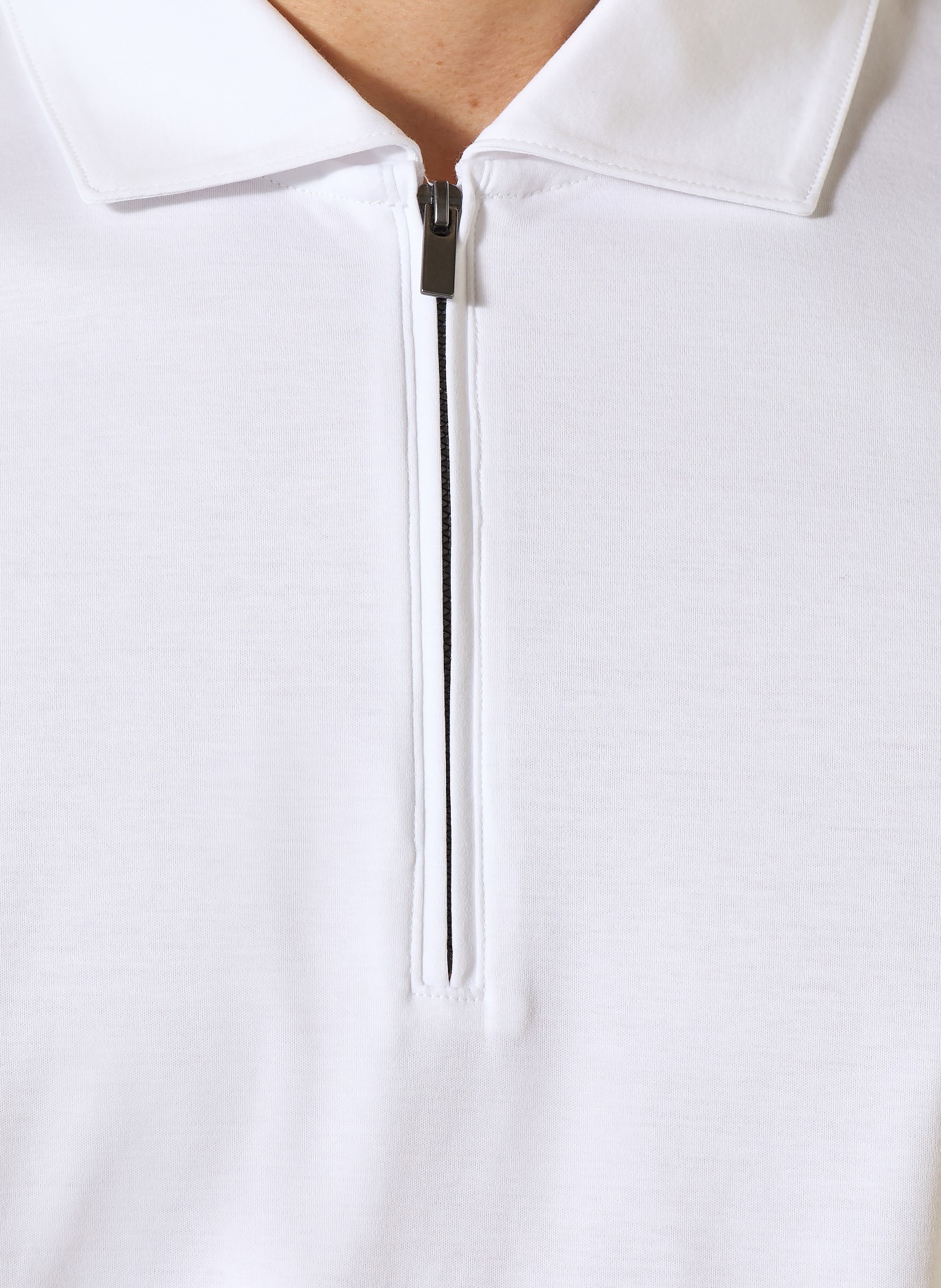 OLYMP SIGNATURE Strick-Poloshirt: WEISS