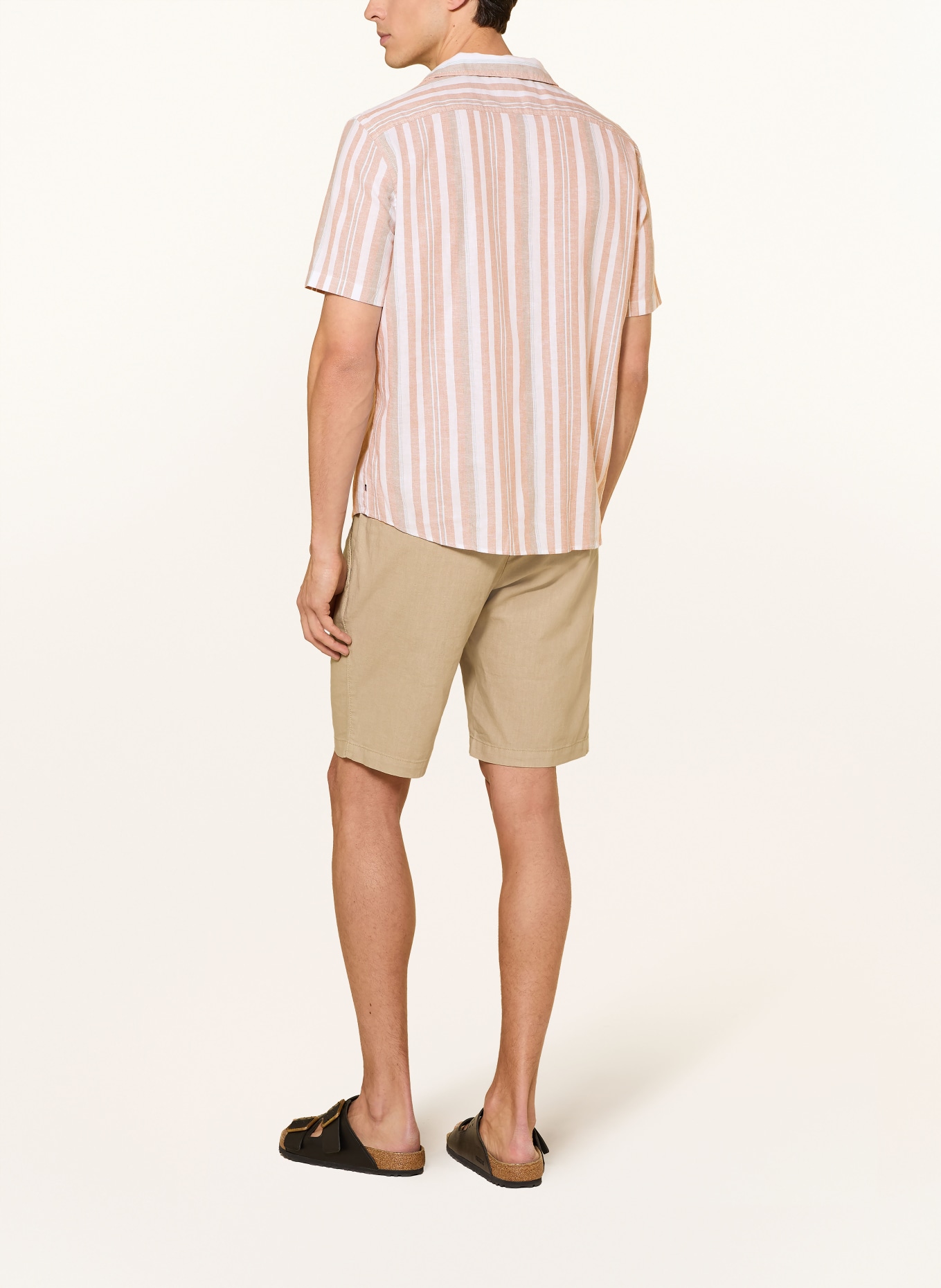 OLYMP Resorthemd Casual regular fit: CREME / CAMEL / PETROL