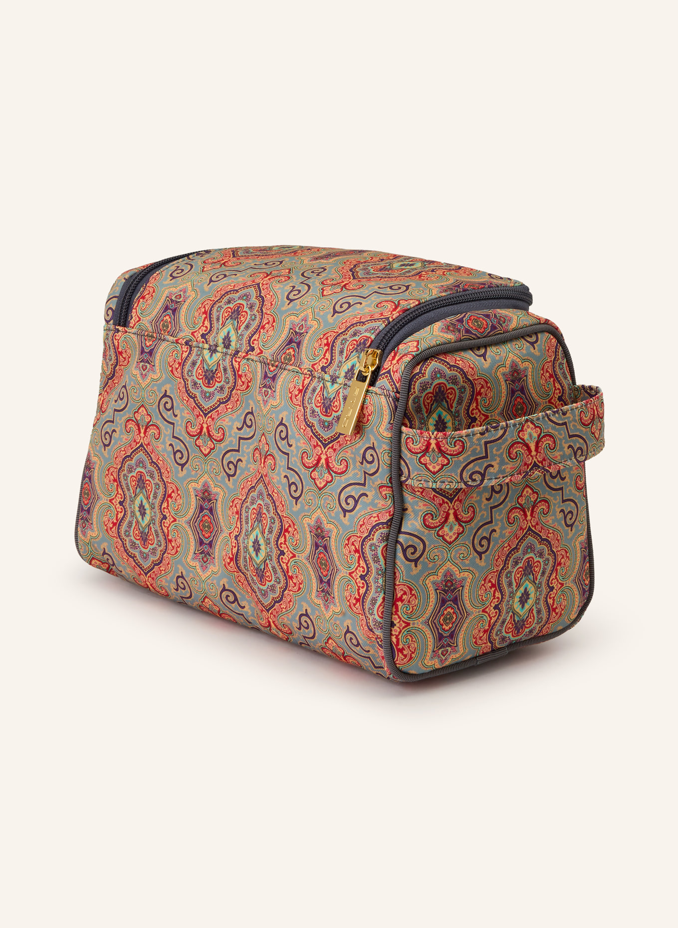 ETRO Kulturbeutel: TÜRKIS / LILA / ROT