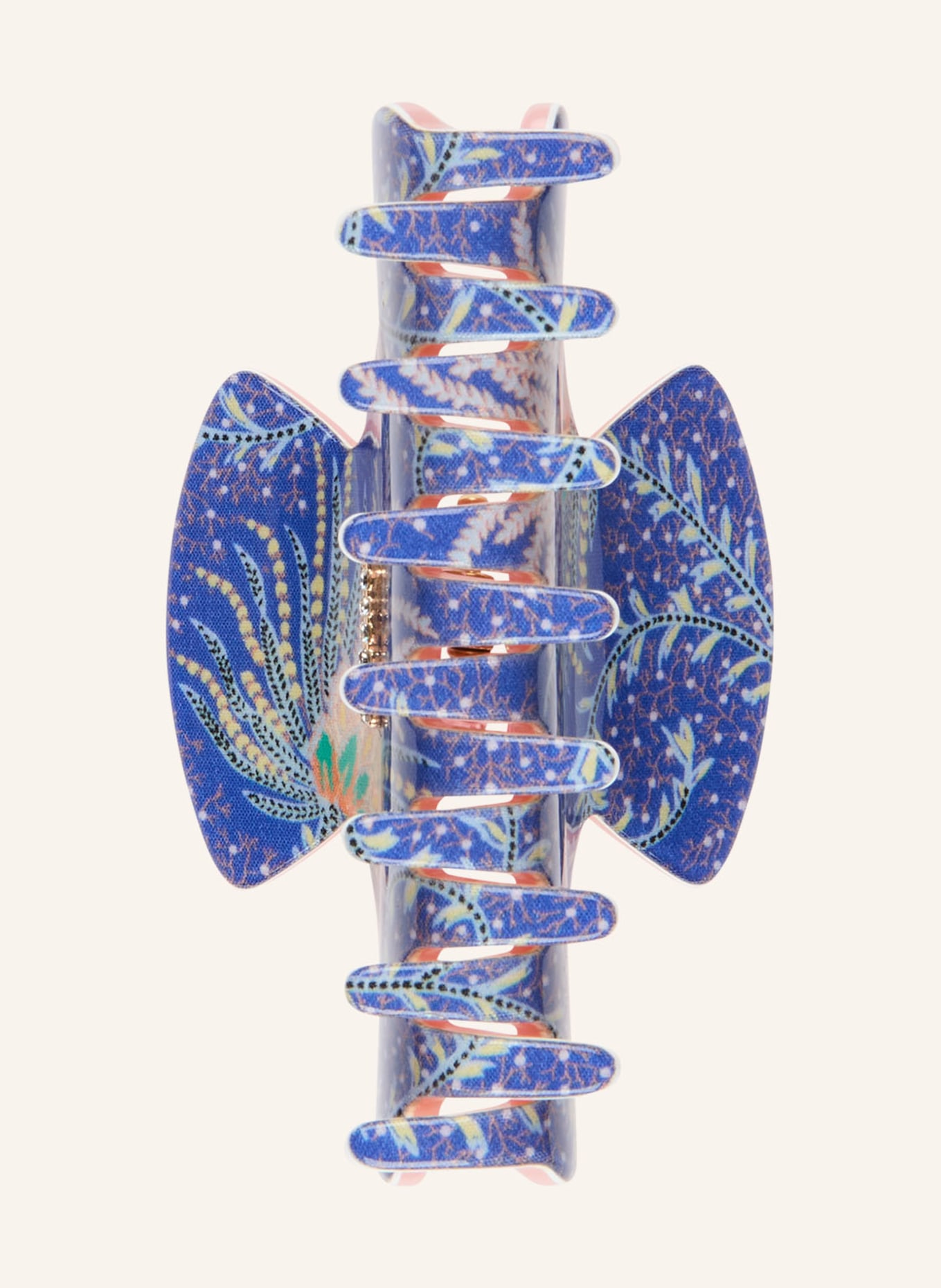 ETRO Haarklammer mit Schmucksteinen: LILA / CREME