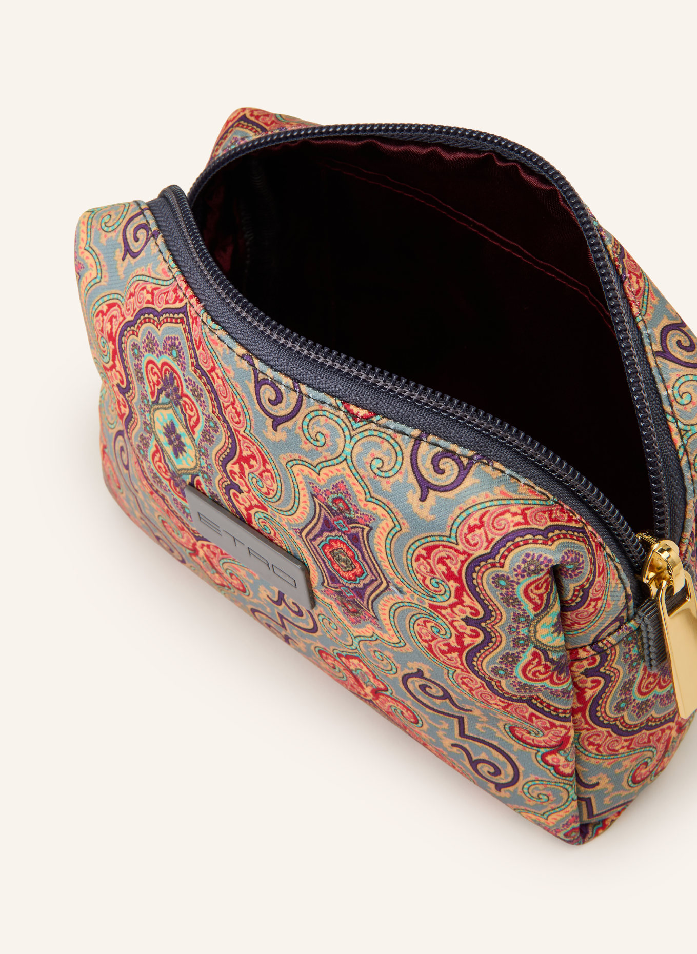 ETRO kosmetická taška: TYRKYSOVÁ / FIALOVÁ / ČERVENÁ