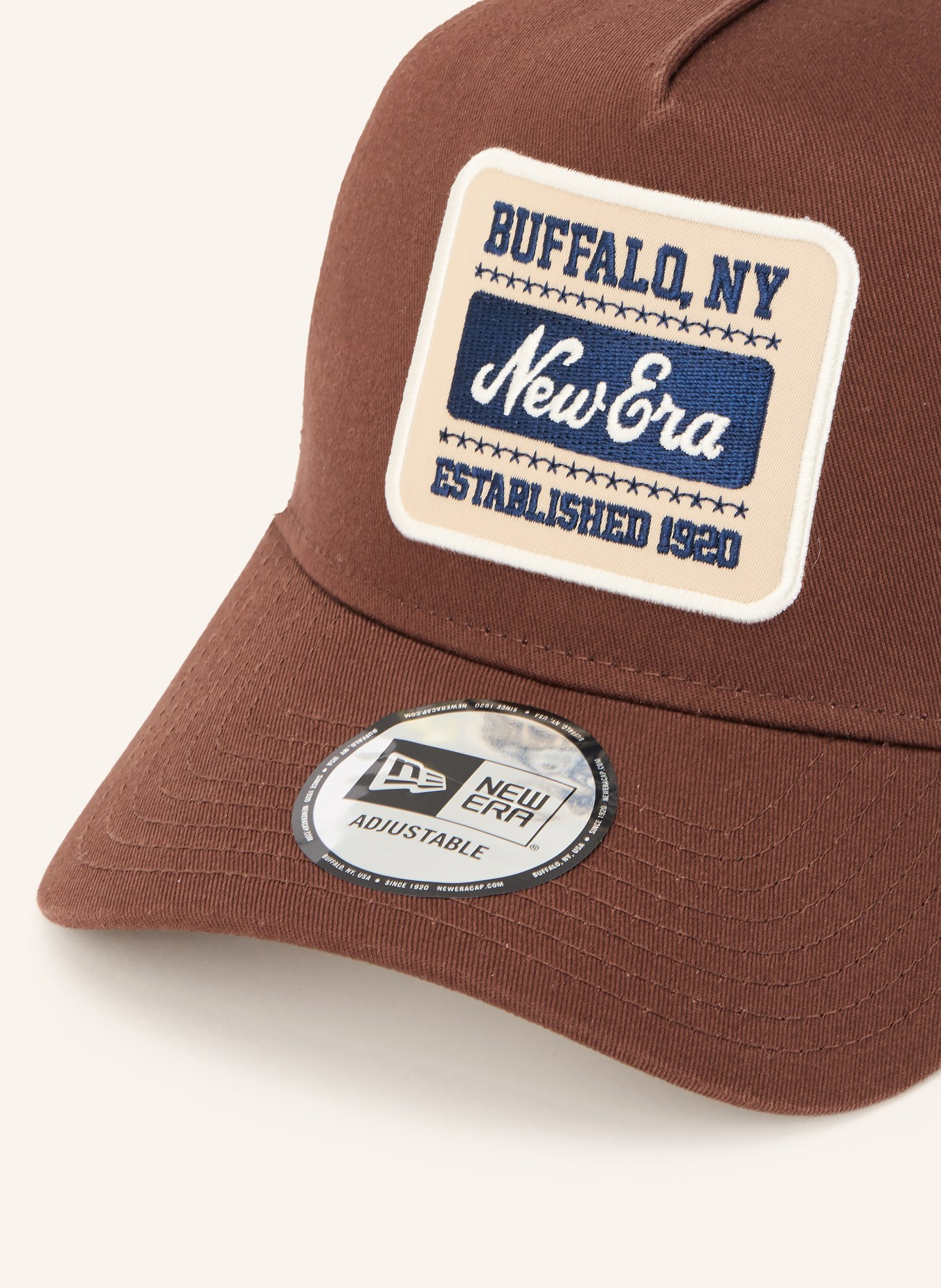 NEW ERA Czapka 9FORTY® A-FRAME: CIEMNOBRĄZOWY / ECRU / GRANATOWY