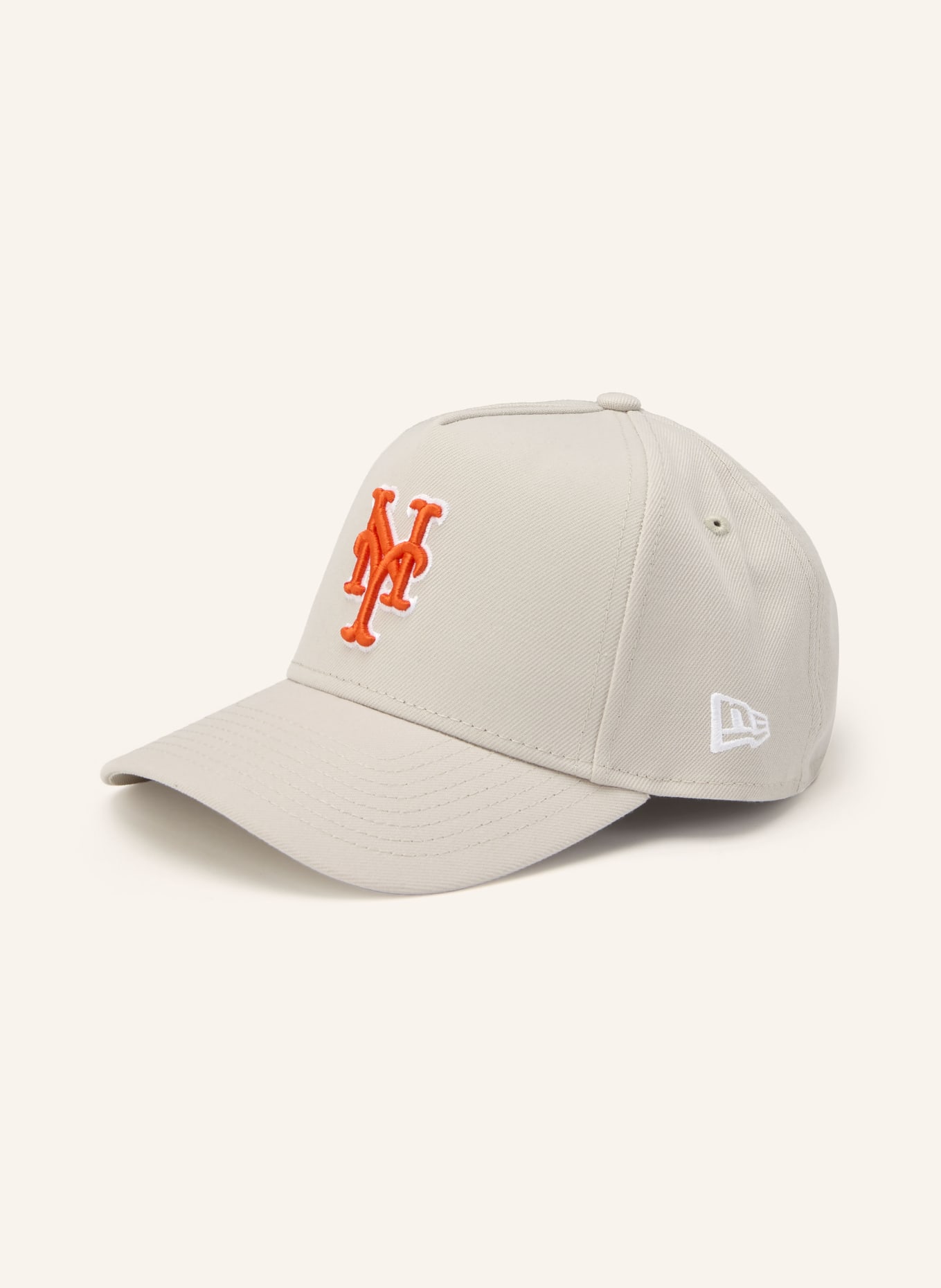 NEW ERA Cap 9FORTY® E-FRAME: LIGHT GRAY / ORANGE