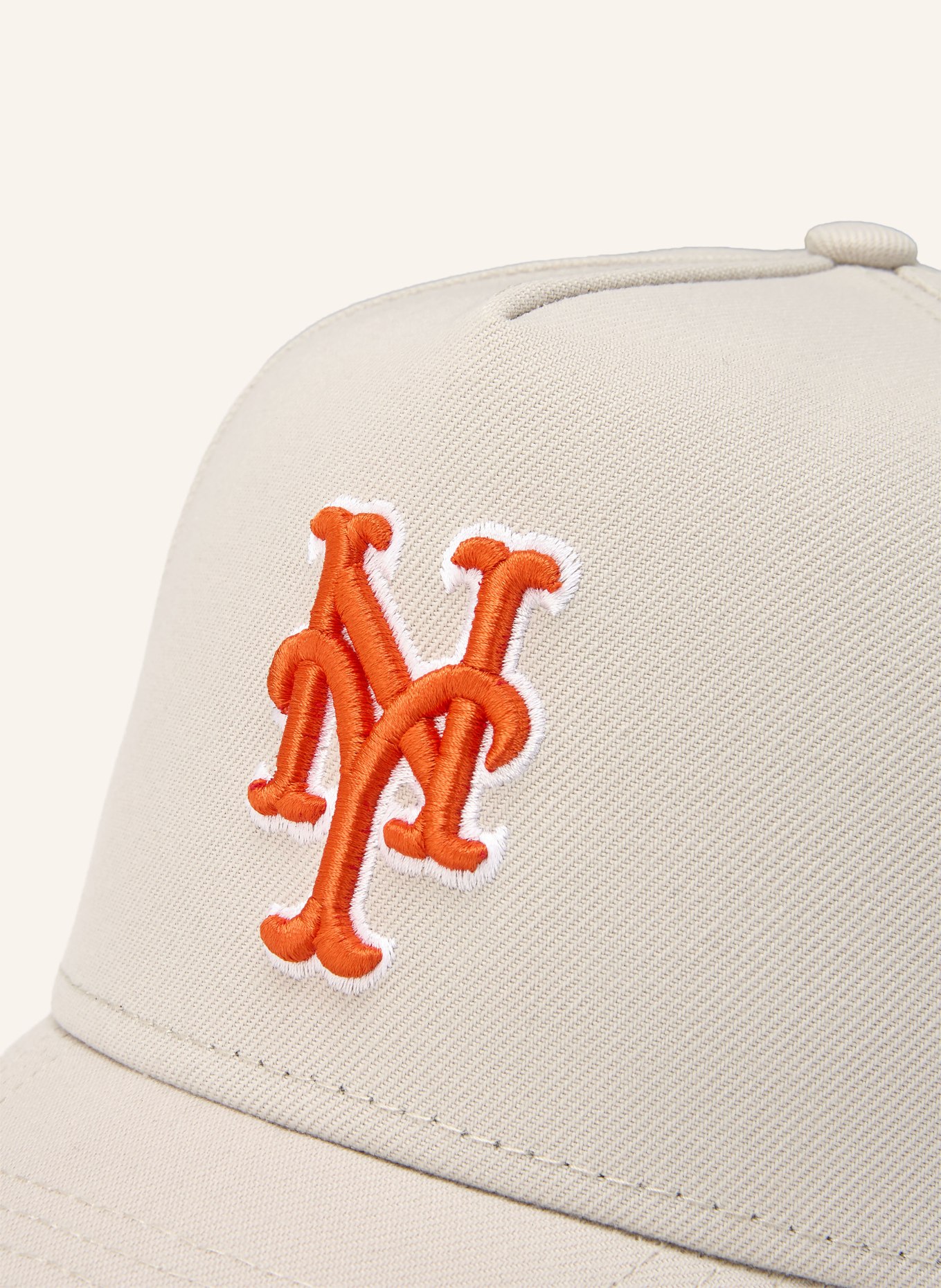 NEW ERA Cap 9FORTY® E-FRAME: LIGHT GRAY / ORANGE