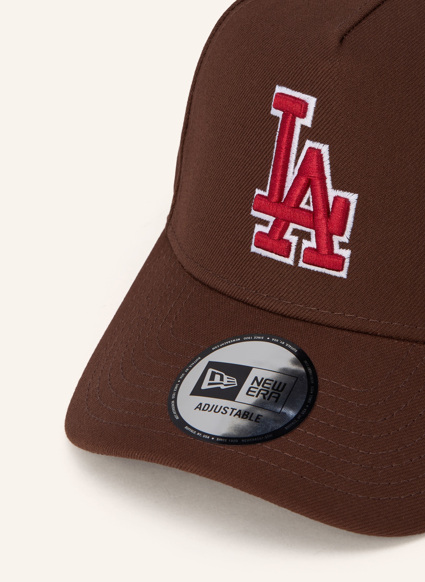 NEW ERA Cap OUTLINE SCRIPT E-FRAME: BROWN / RED / WHITE