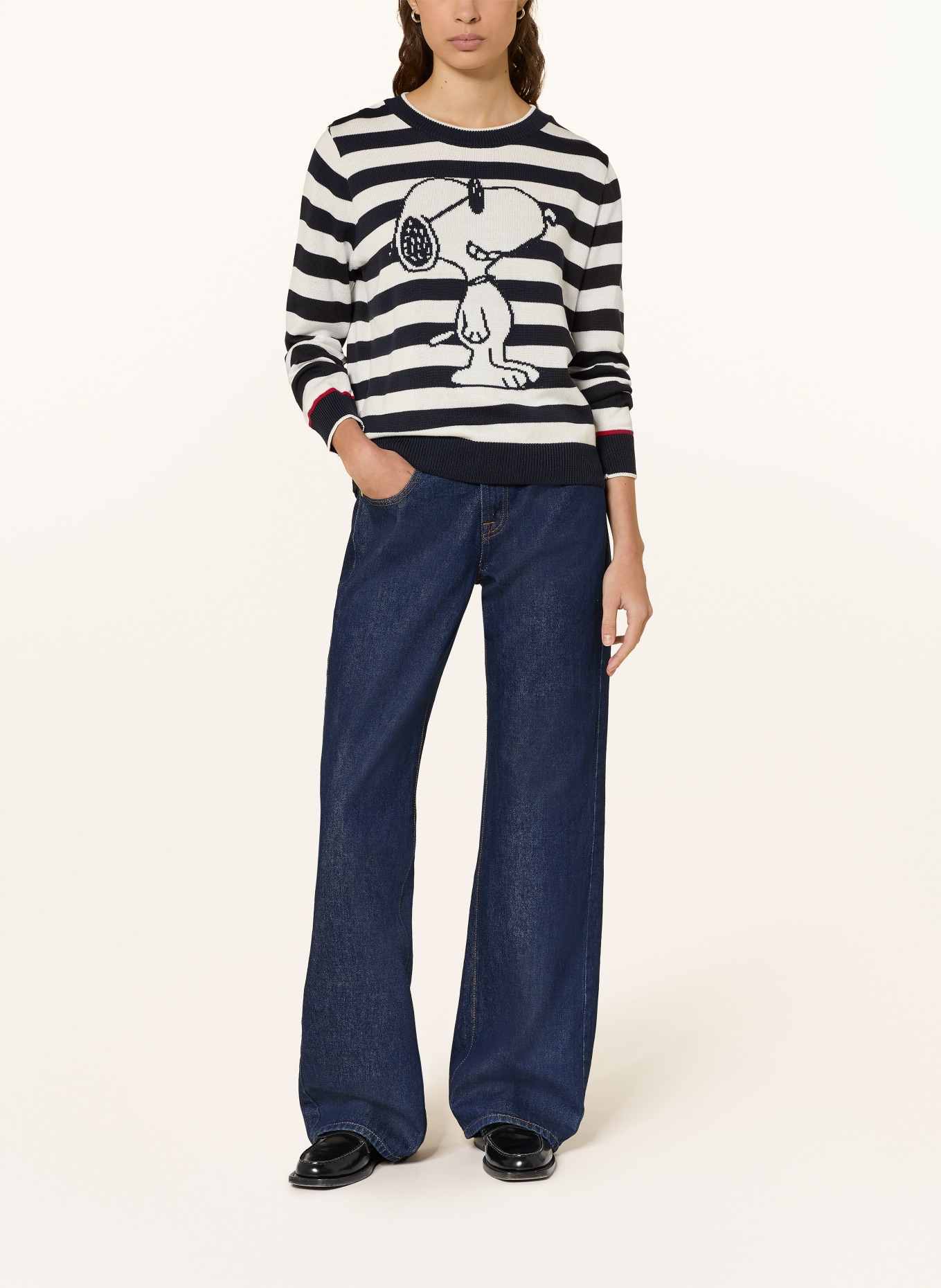 Princess GOES HOLLYWOOD Pullover: DUNKELBLAU / WEISS