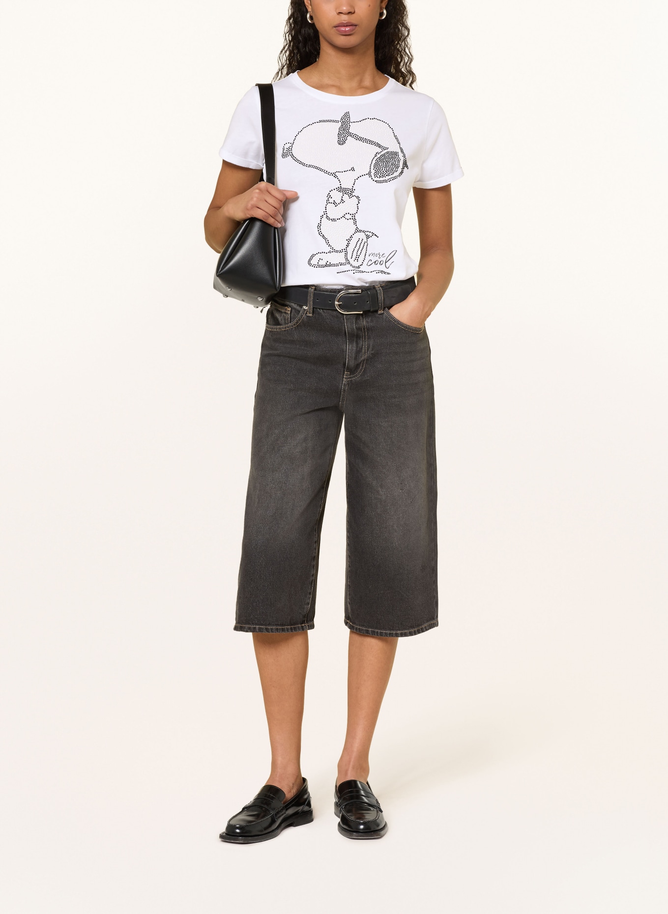 Princess GOES HOLLYWOOD Koszulka SNOOPY z kamieniami ozdobnymi: BIAŁY