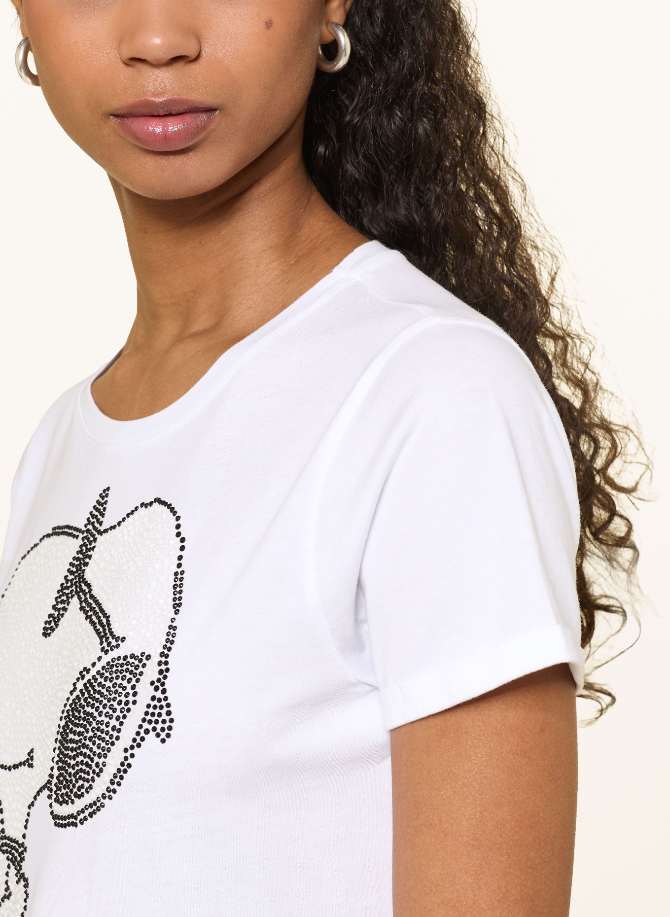 Princess GOES HOLLYWOOD Koszulka SNOOPY z kamieniami ozdobnymi: BIAŁY