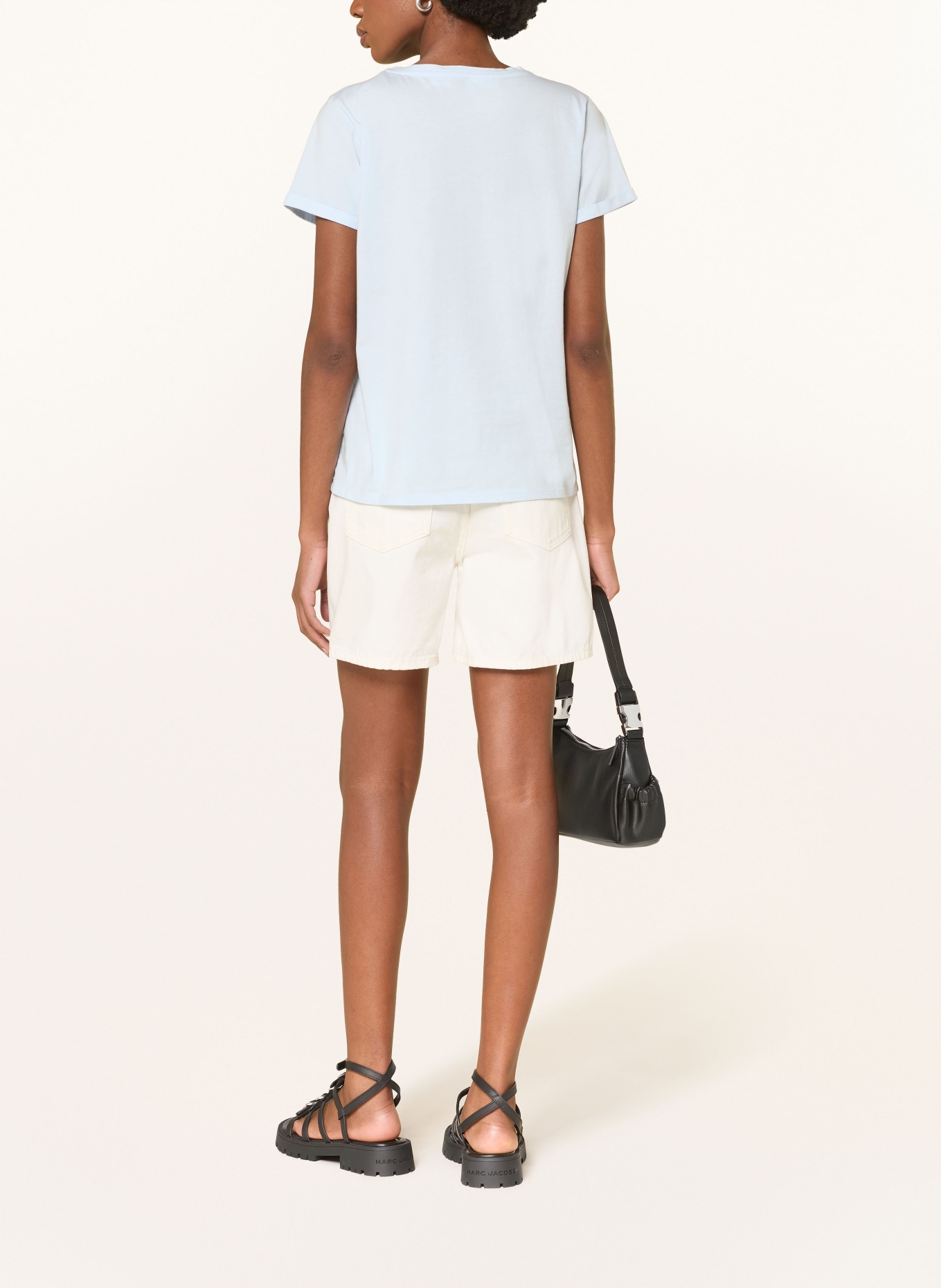 Princess GOES HOLLYWOOD Koszulka SNOOPY z kamieniami ozdobnymi: JASNONIEBIESKI