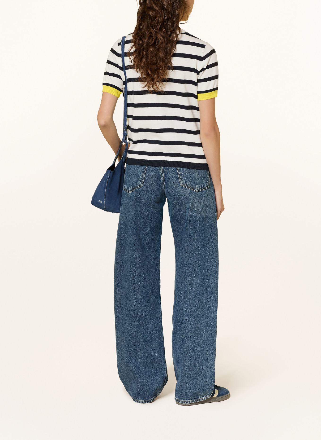 Princess GOES HOLLYWOOD Pletené tričko s ozdobnými kamínky: BÍLÁ / ŽLUTÁ / ČERNÁ