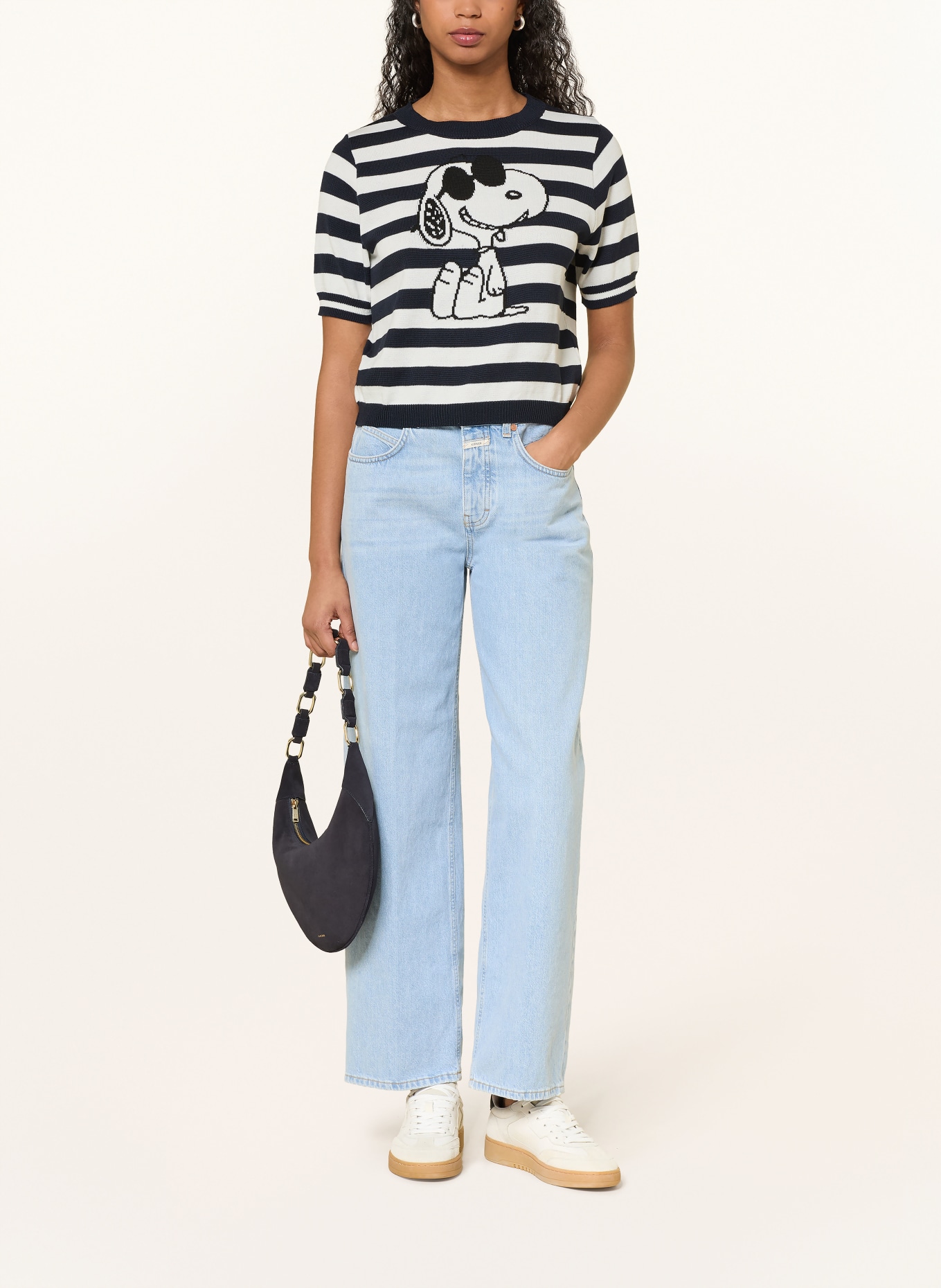 Princess GOES HOLLYWOOD Strickshirt: WEISS / SCHWARZ