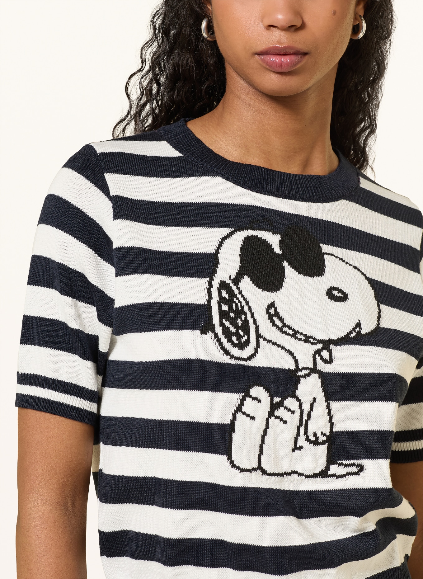 Princess GOES HOLLYWOOD Strickshirt: WEISS / SCHWARZ