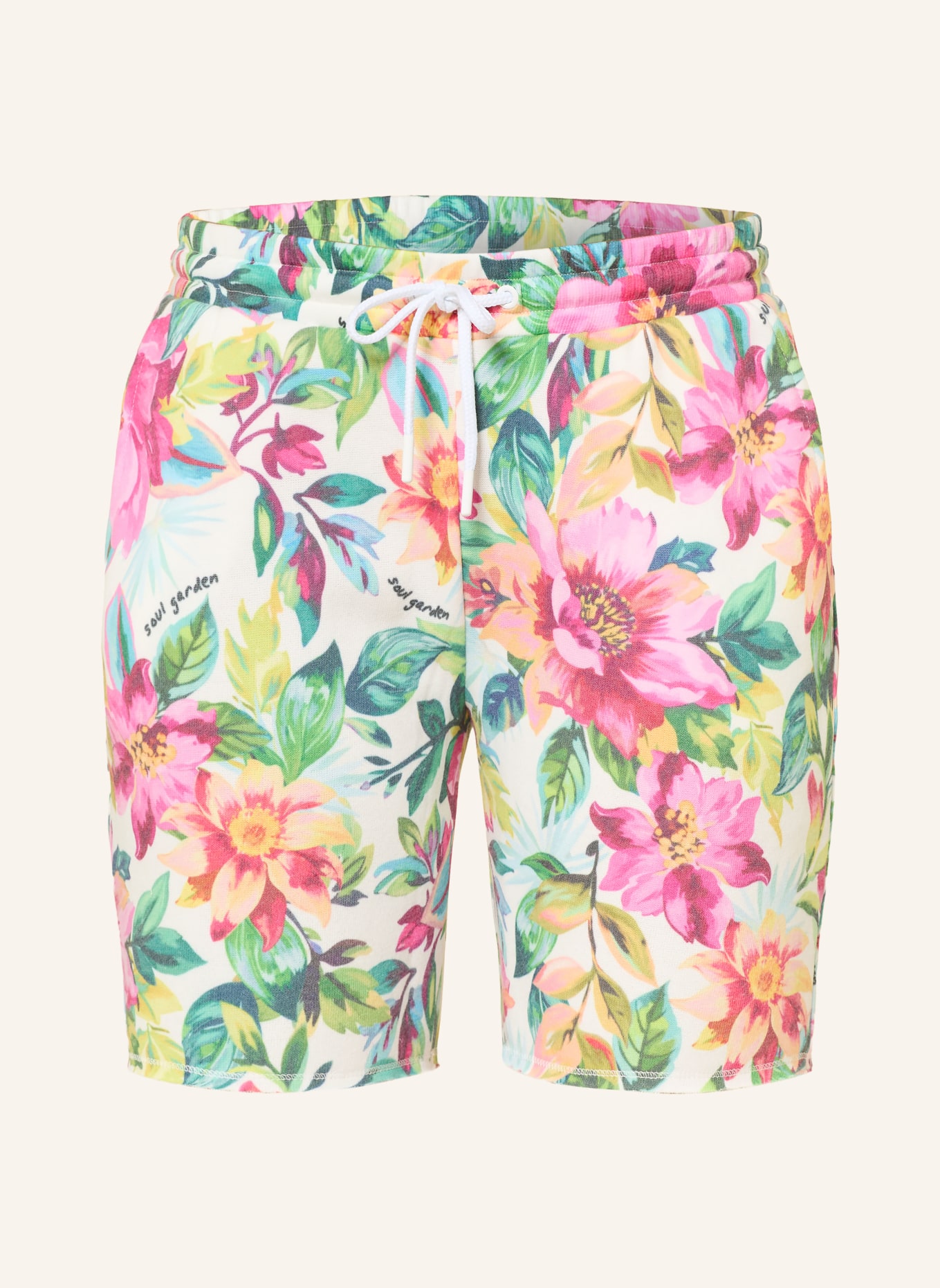 Princess GOES HOLLYWOOD short de survêtement: ROSE / CRÈME / VERT