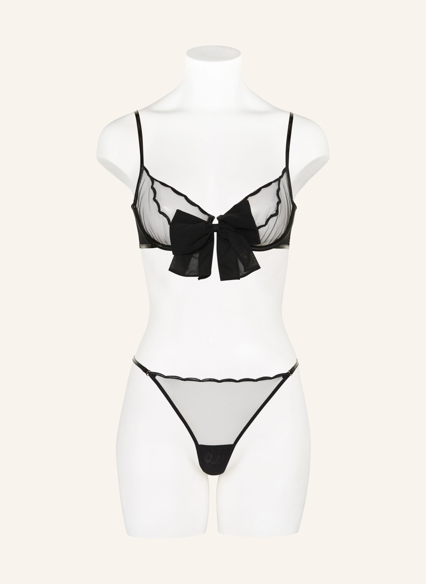 LIVY Podprsenka balconette BLACK TIE: ČERNÁ