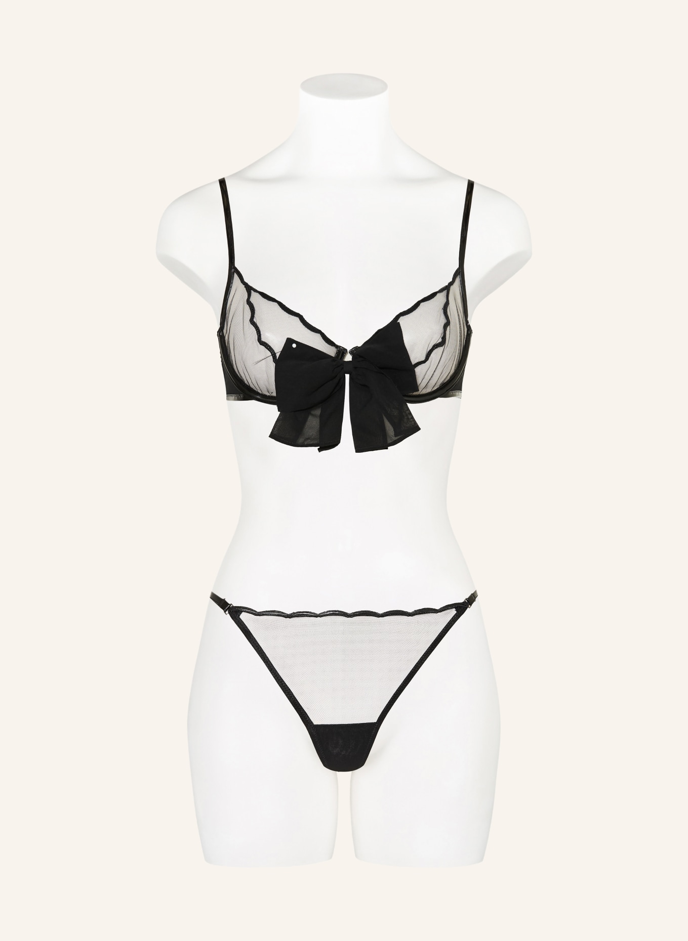 LIVY String BLACK TIE: ČERNÁ