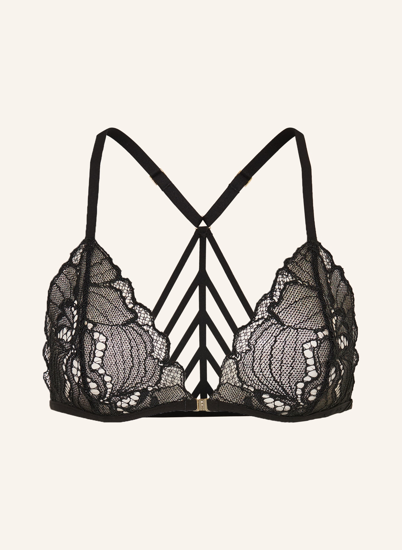 LIVY Trojúhelníkový podprsenka ROAD: ČERNÁ