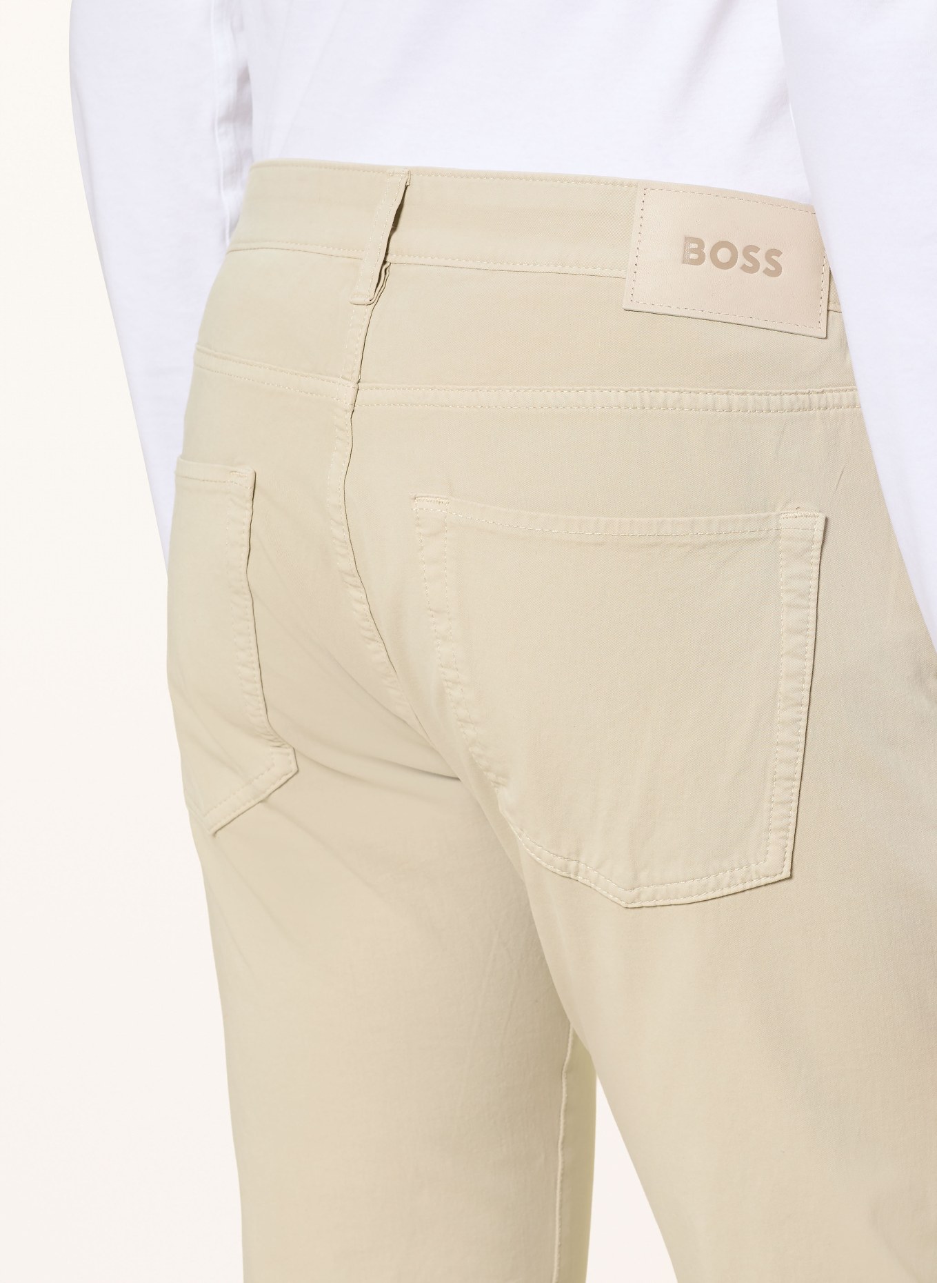 BOSS Kalhoty DELAWARE Slim Fit: 286 OPEN BEIGE